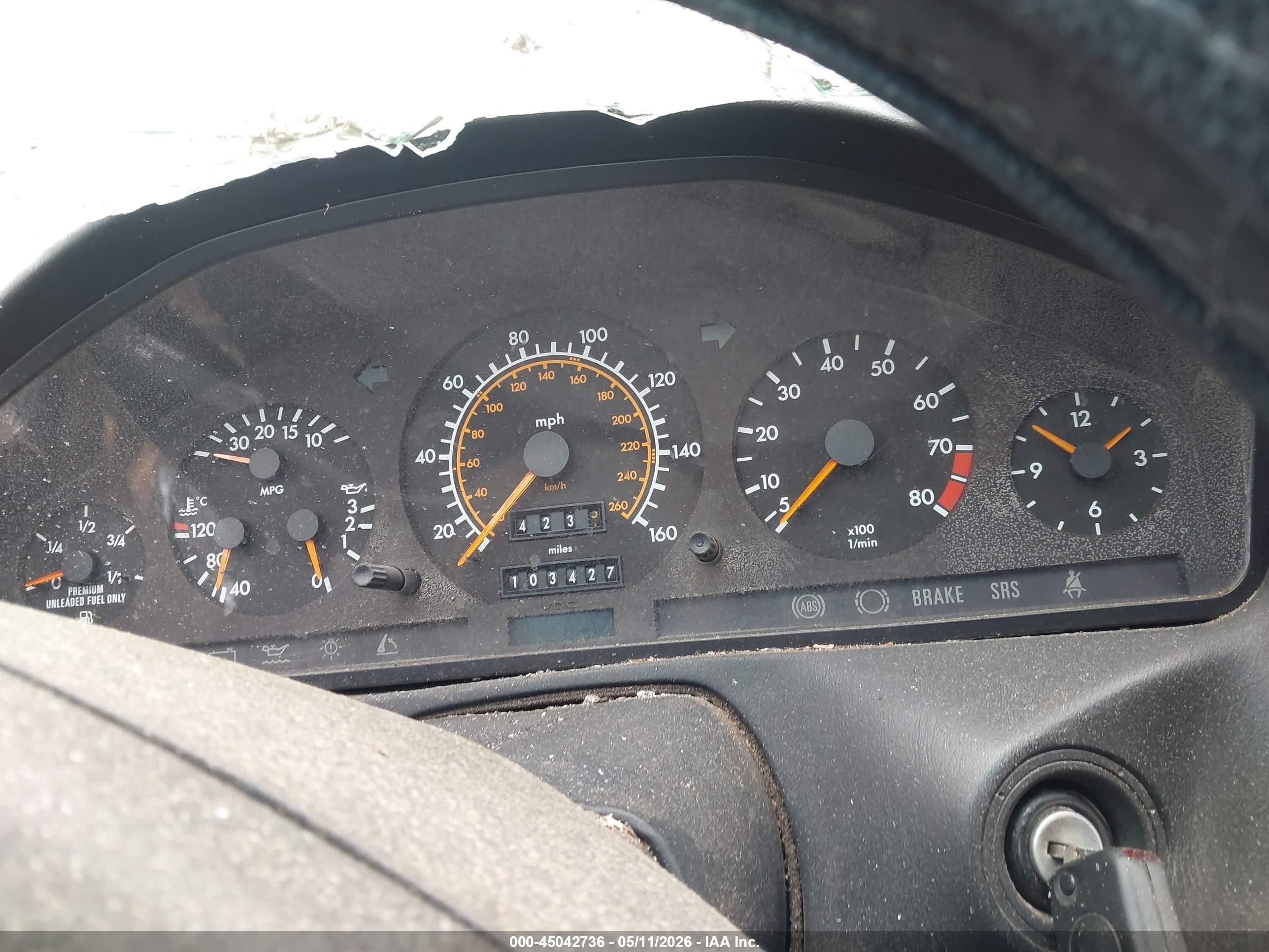 1992 Mercedes-benz 300 Sl Gray vin: WDBFA61E4NF043246