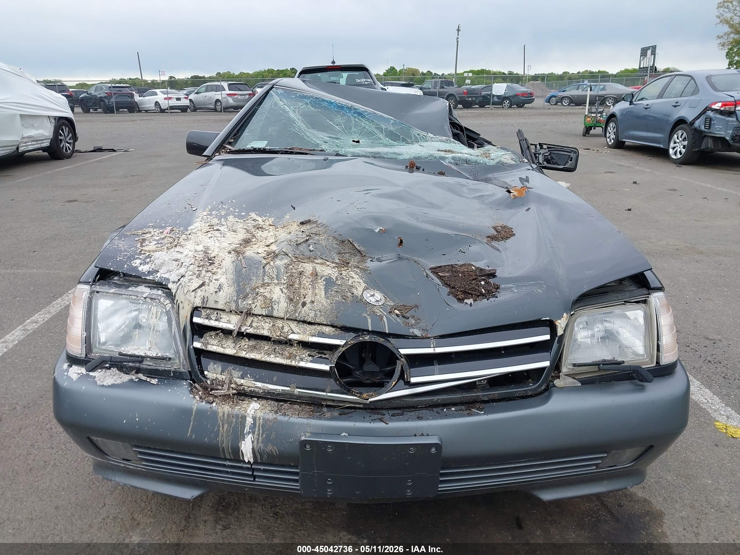 1992 Mercedes-benz 300 Sl Gray vin: WDBFA61E4NF043246