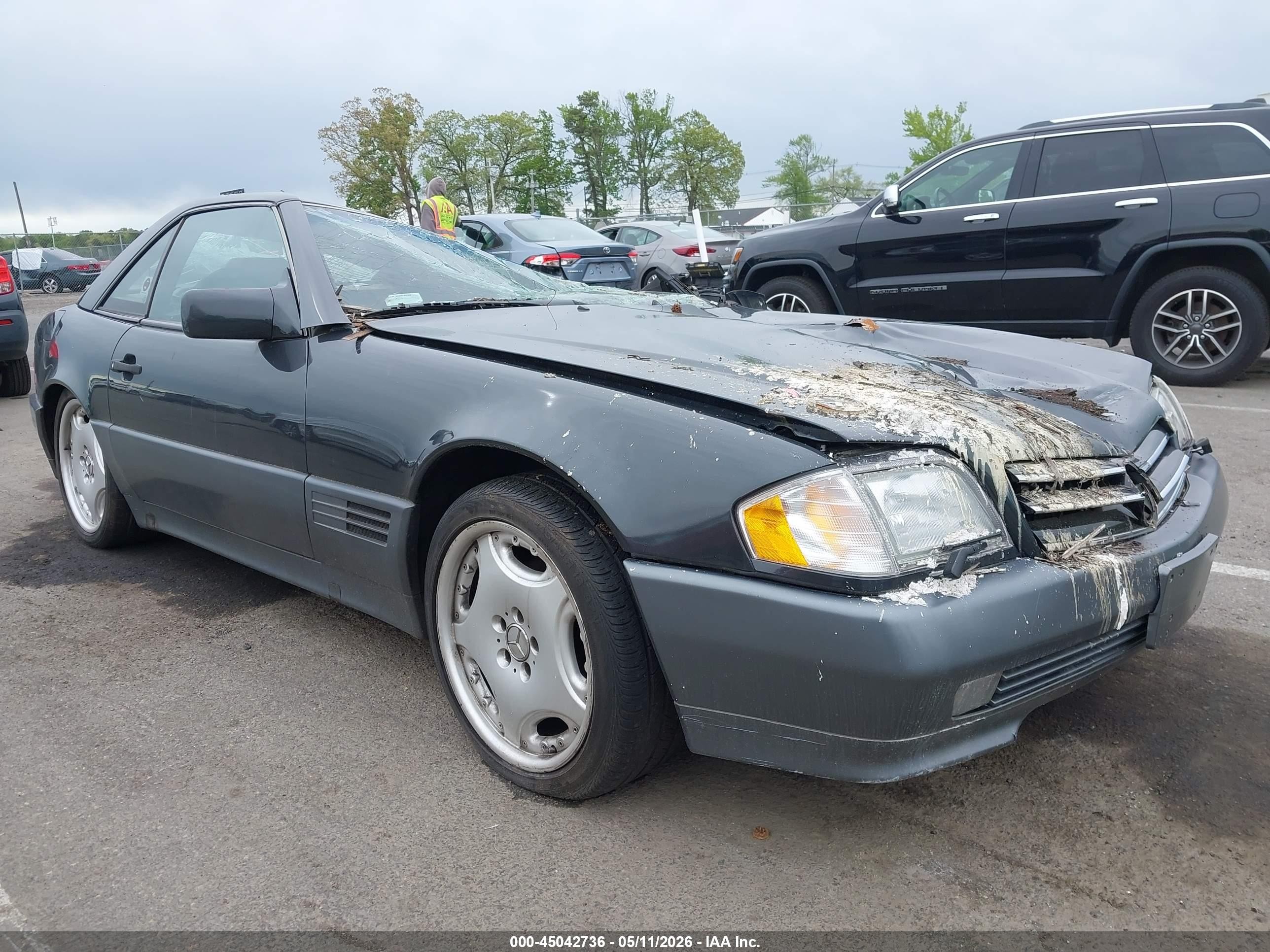 1992 Mercedes-benz 300 Sl Gray vin: WDBFA61E4NF043246