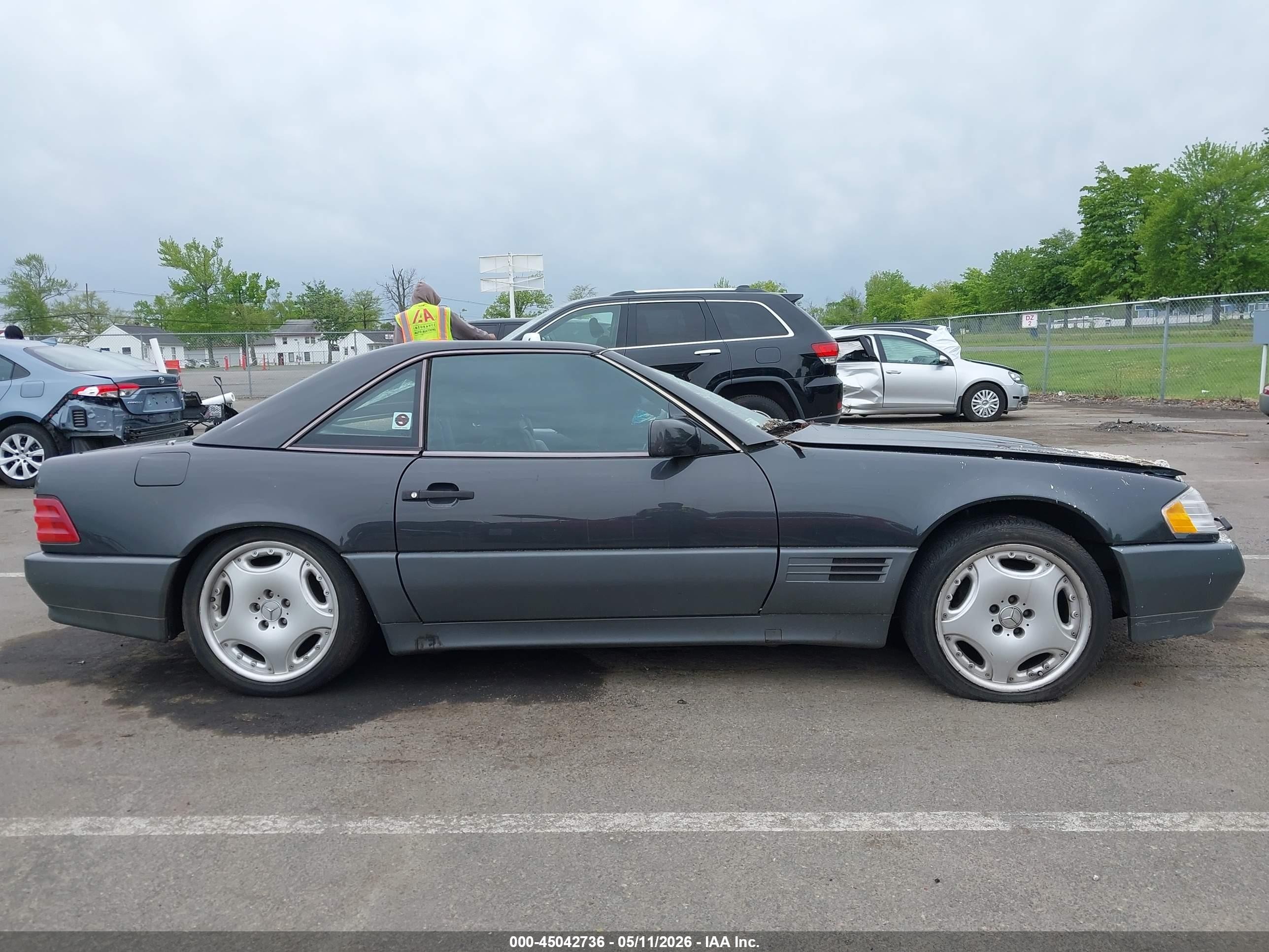 1992 Mercedes-benz 300 Sl Gray vin: WDBFA61E4NF043246