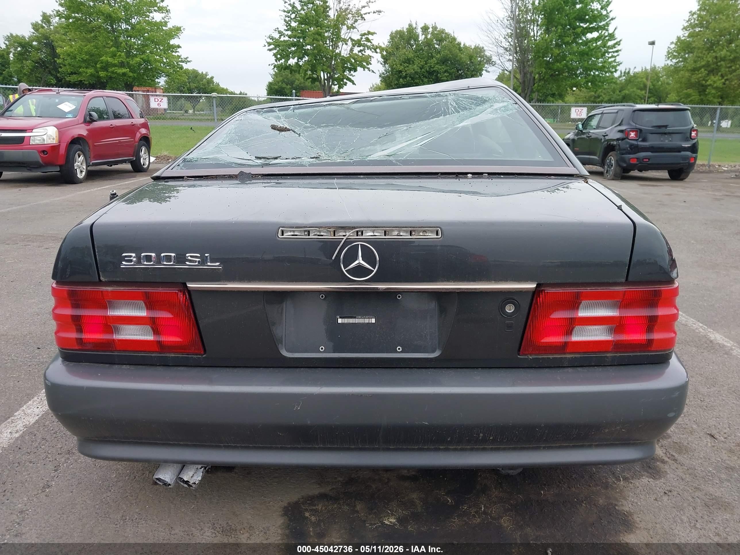 1992 Mercedes-benz 300 Sl Gray vin: WDBFA61E4NF043246