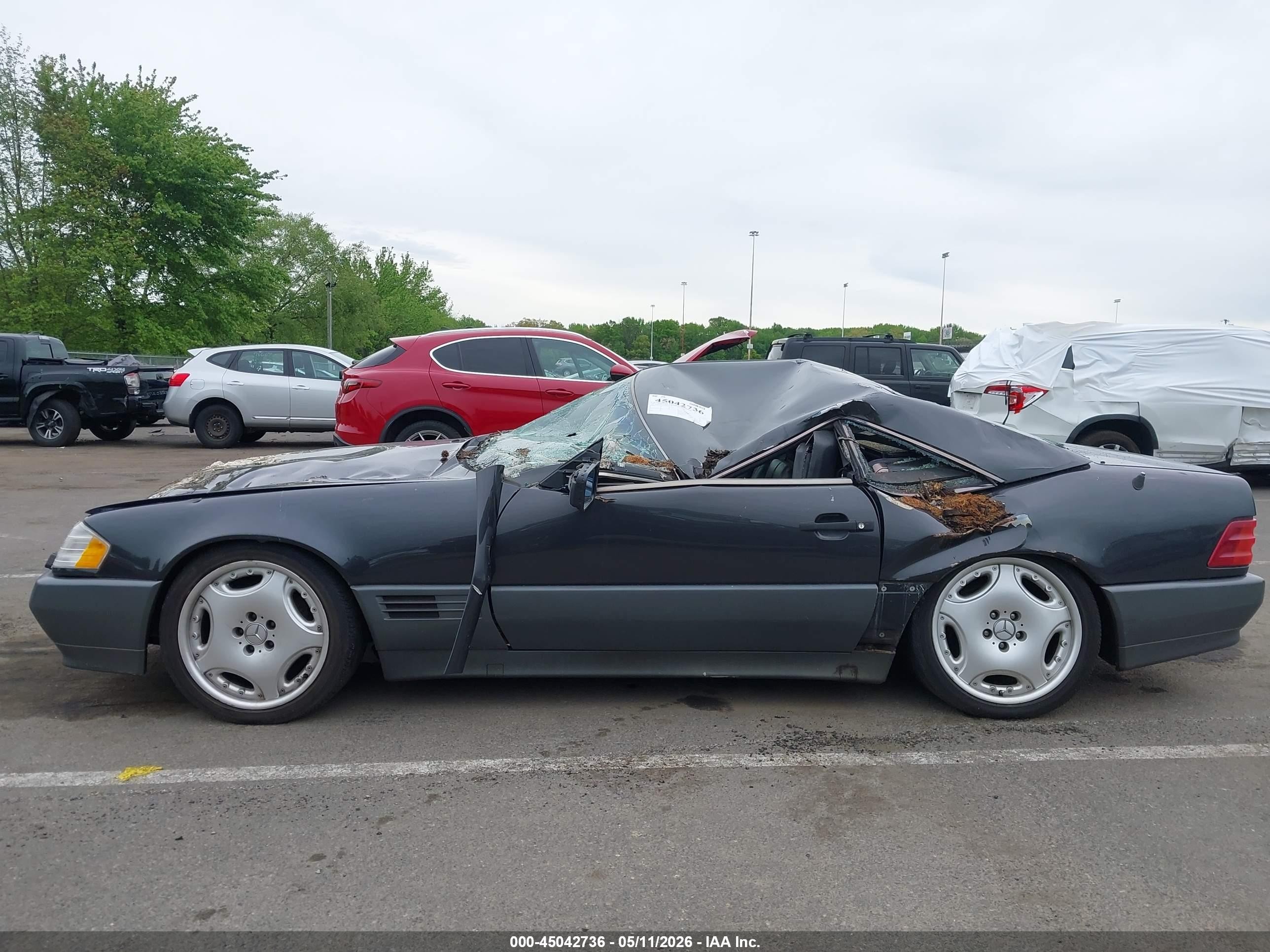 1992 Mercedes-benz 300 Sl Gray vin: WDBFA61E4NF043246