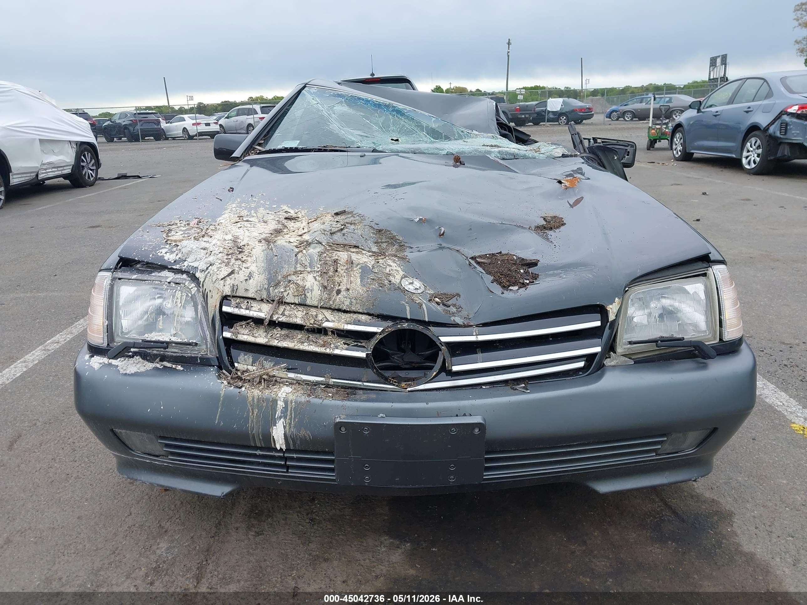 1992 Mercedes-benz 300 Sl Gray vin: WDBFA61E4NF043246
