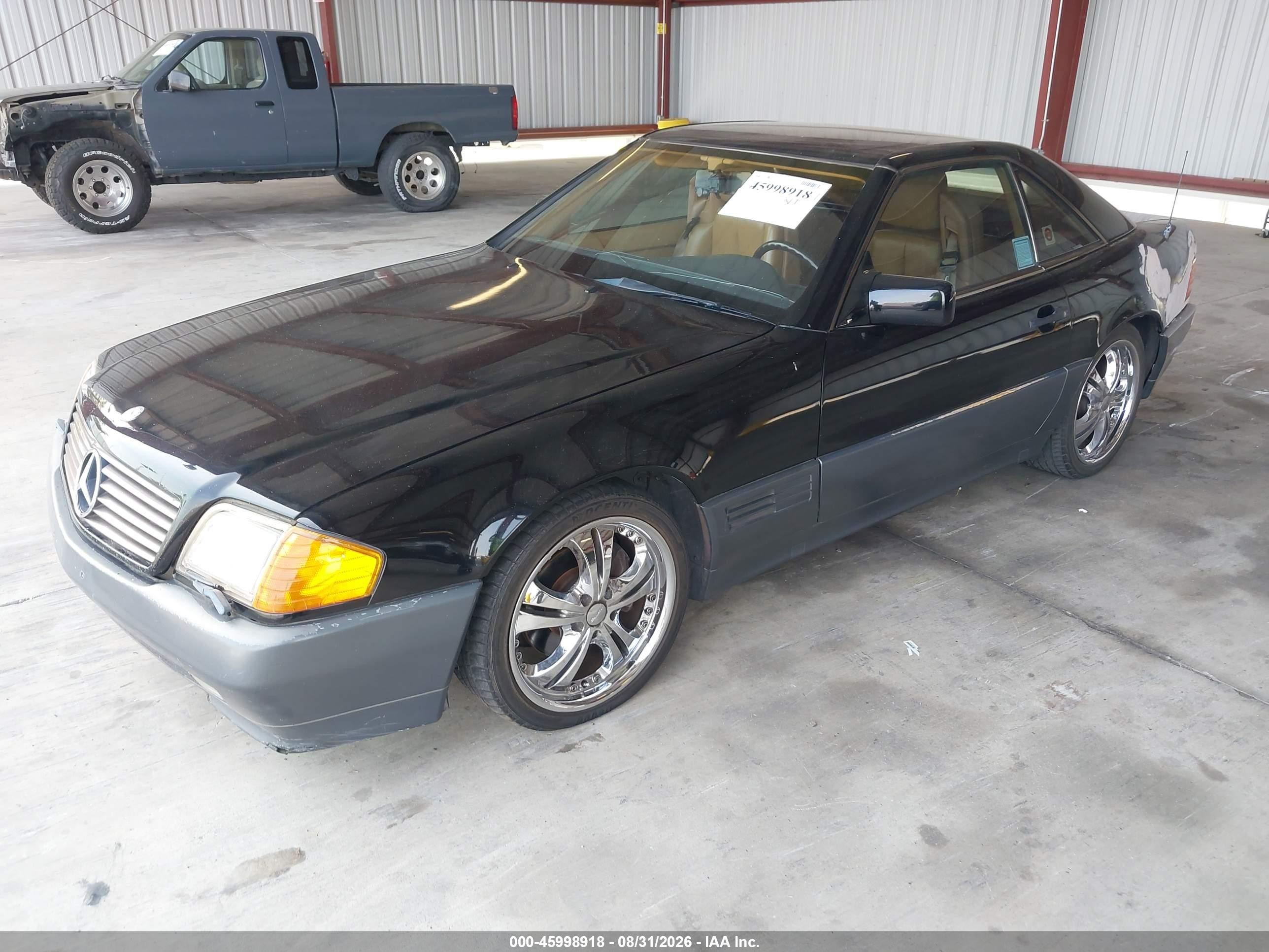 1991 Mercedes-benz 300 Sl Black vin: WDBFA61E5MF016944