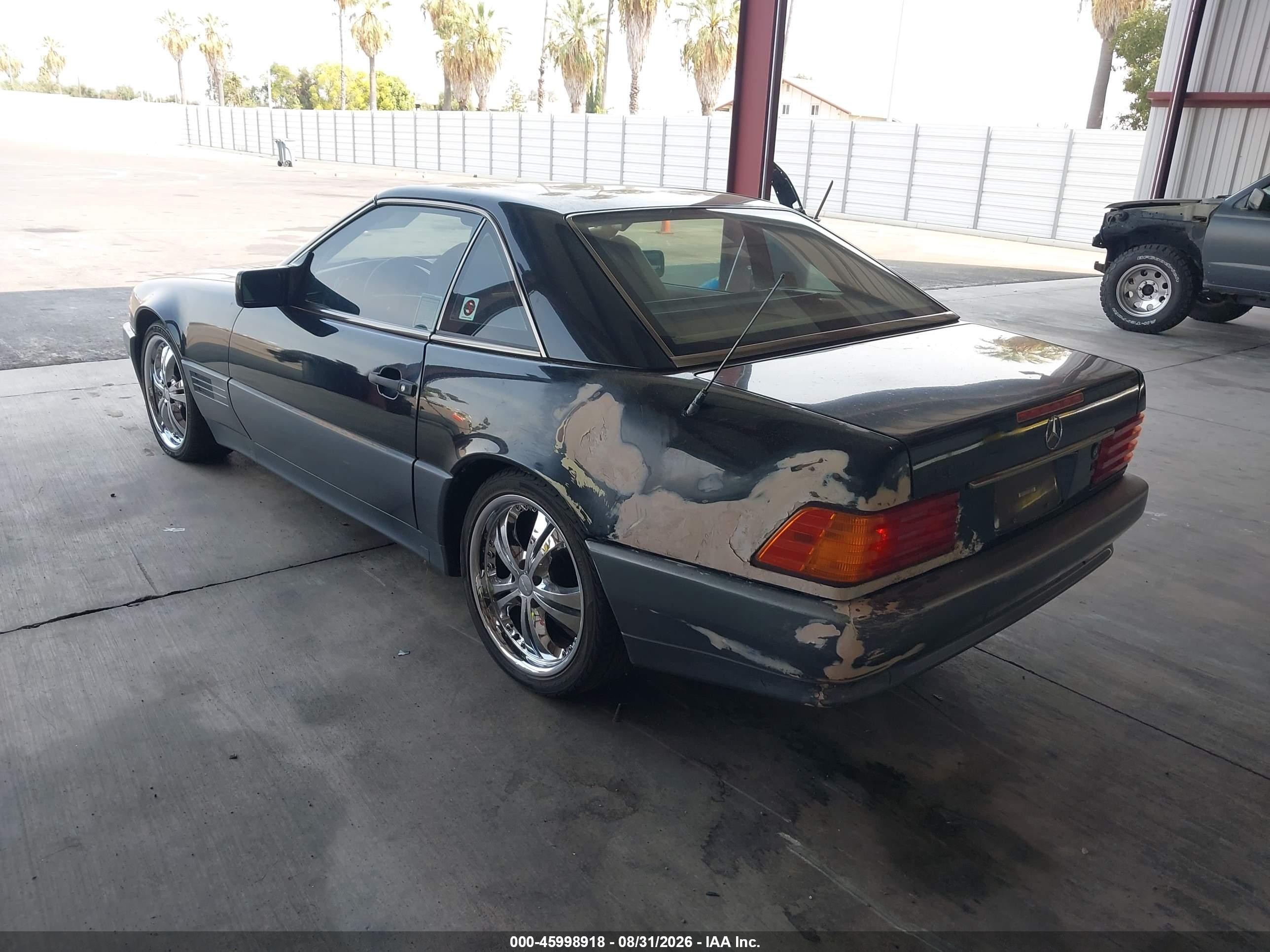 1991 Mercedes-benz 300 Sl Black vin: WDBFA61E5MF016944