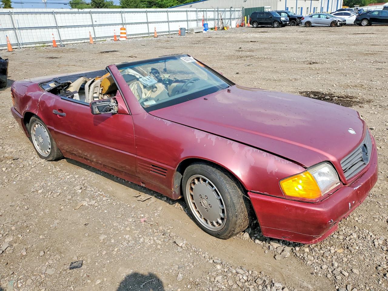 1991 Mercedes-benz 300 Sl Бордовый vin: WDBFA61E5MF018256