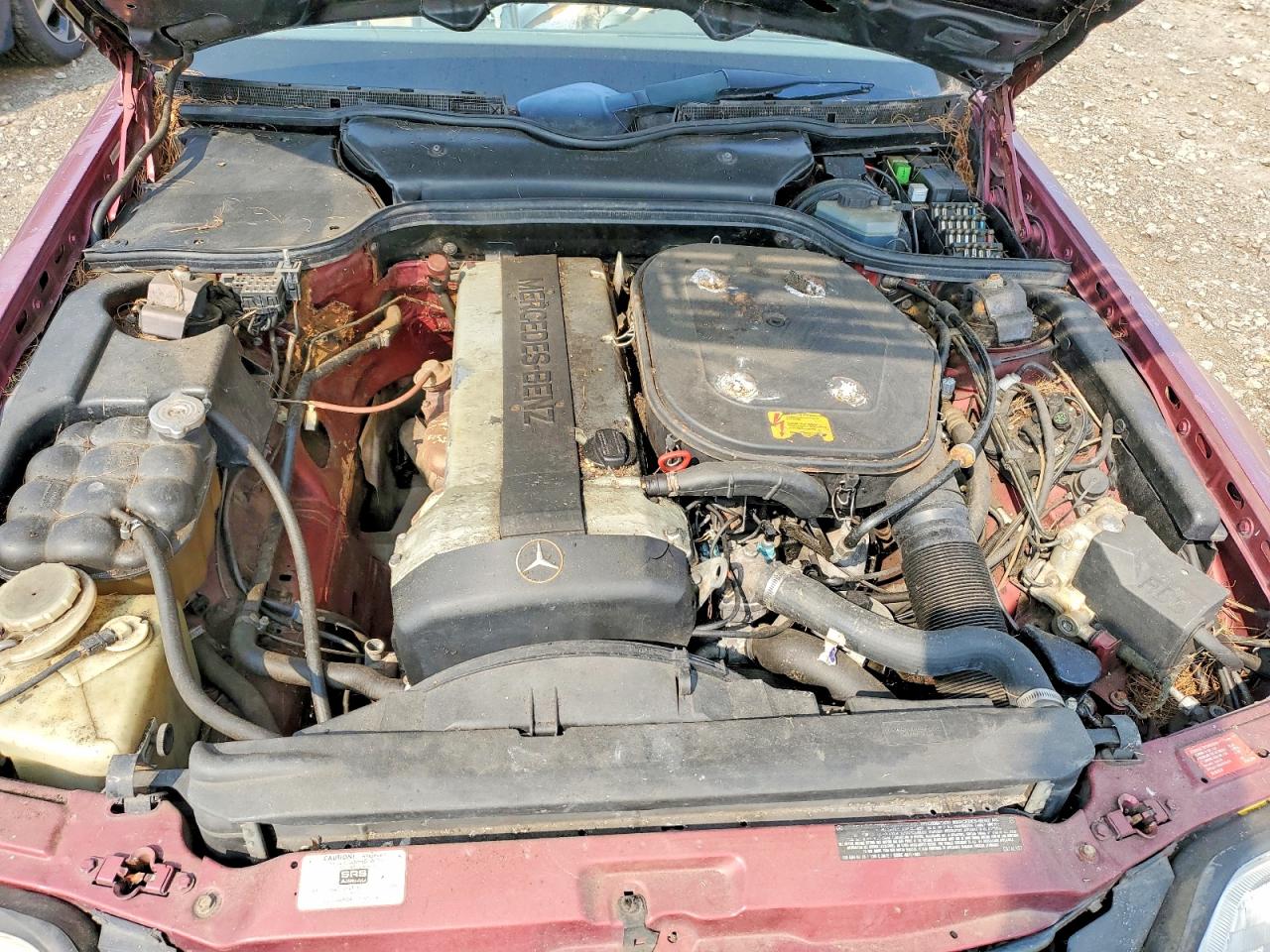 1991 Mercedes-benz 300 Sl Бордовый vin: WDBFA61E5MF018256