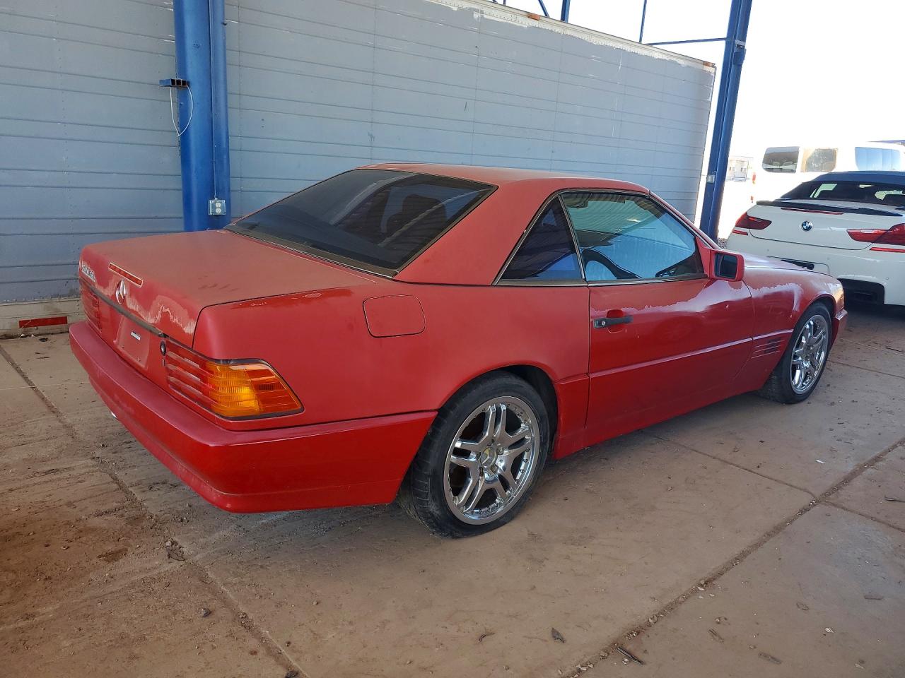 1990 Mercedes-benz 300 Sl Red vin: WDBFA61E6LF006101