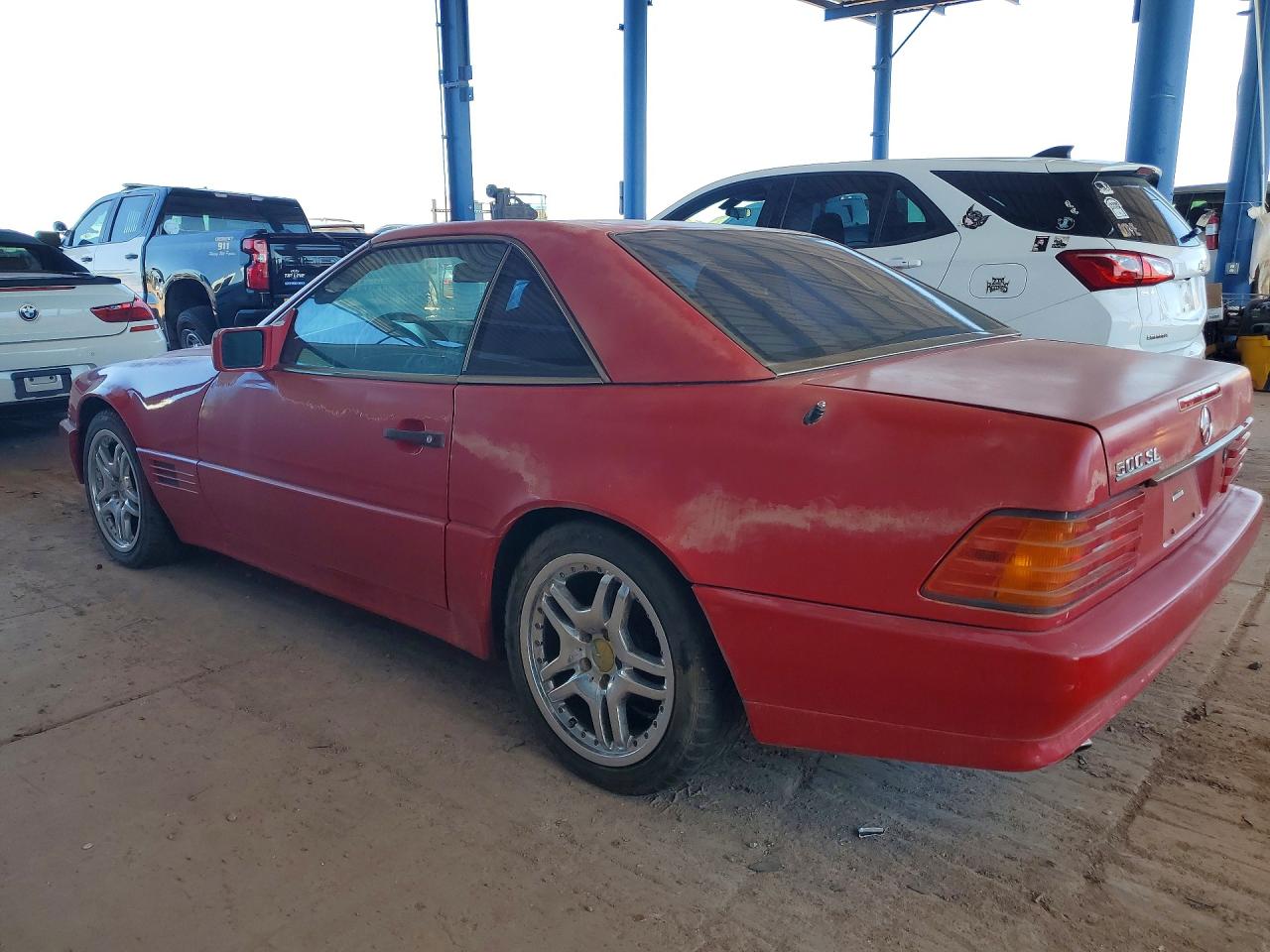 1990 Mercedes-benz 300 Sl Red vin: WDBFA61E6LF006101