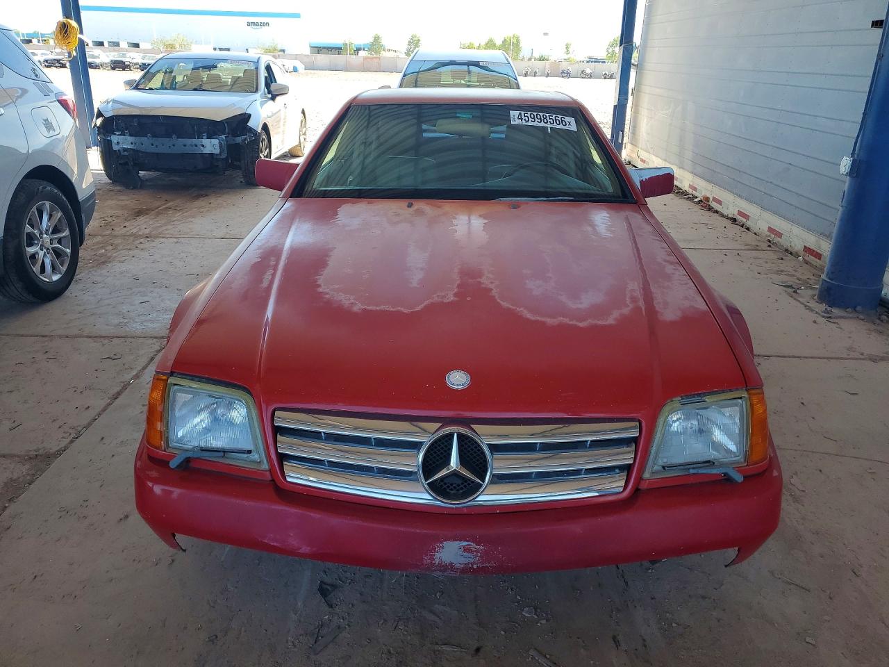 1990 Mercedes-benz 300 Sl Red vin: WDBFA61E6LF006101