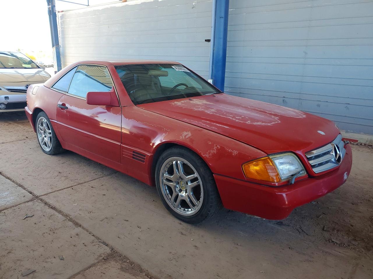1990 Mercedes-benz 300 Sl Red vin: WDBFA61E6LF006101