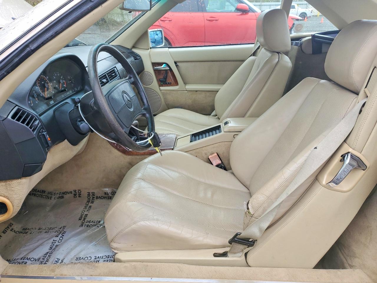 1991 Mercedes Benz 300 Sl Gold vin: WDBFA61E6MF015639