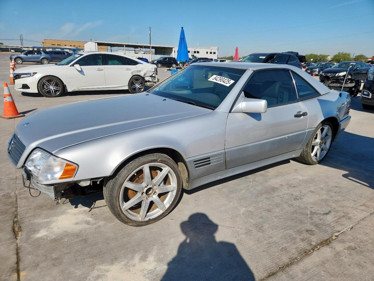 1992 Mercedes-benz 300 Sl Silver vin: WDBFA61E7NF046495