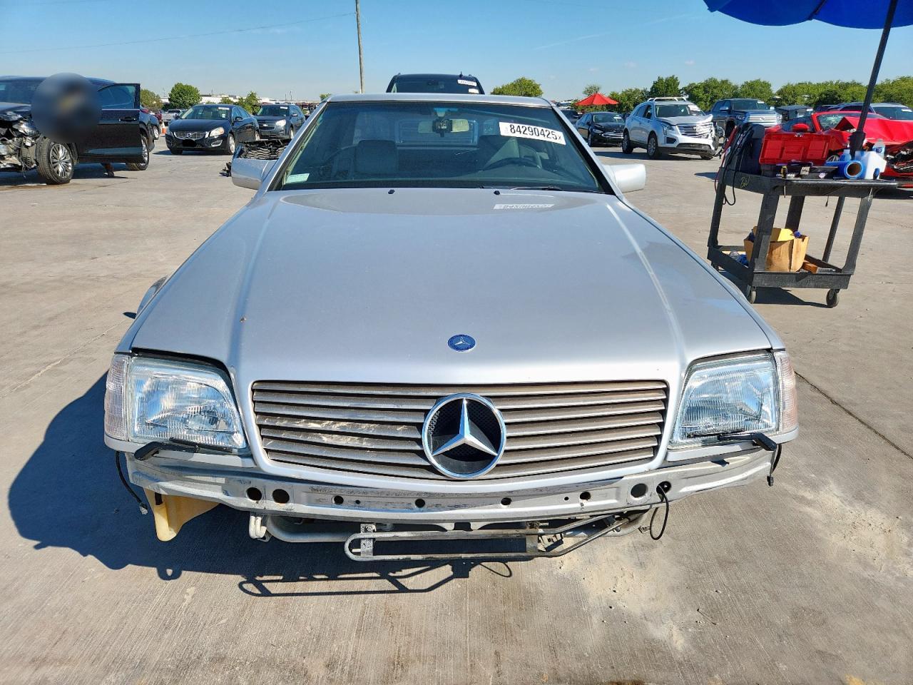 1992 Mercedes-benz 300 Sl Silver vin: WDBFA61E7NF046495