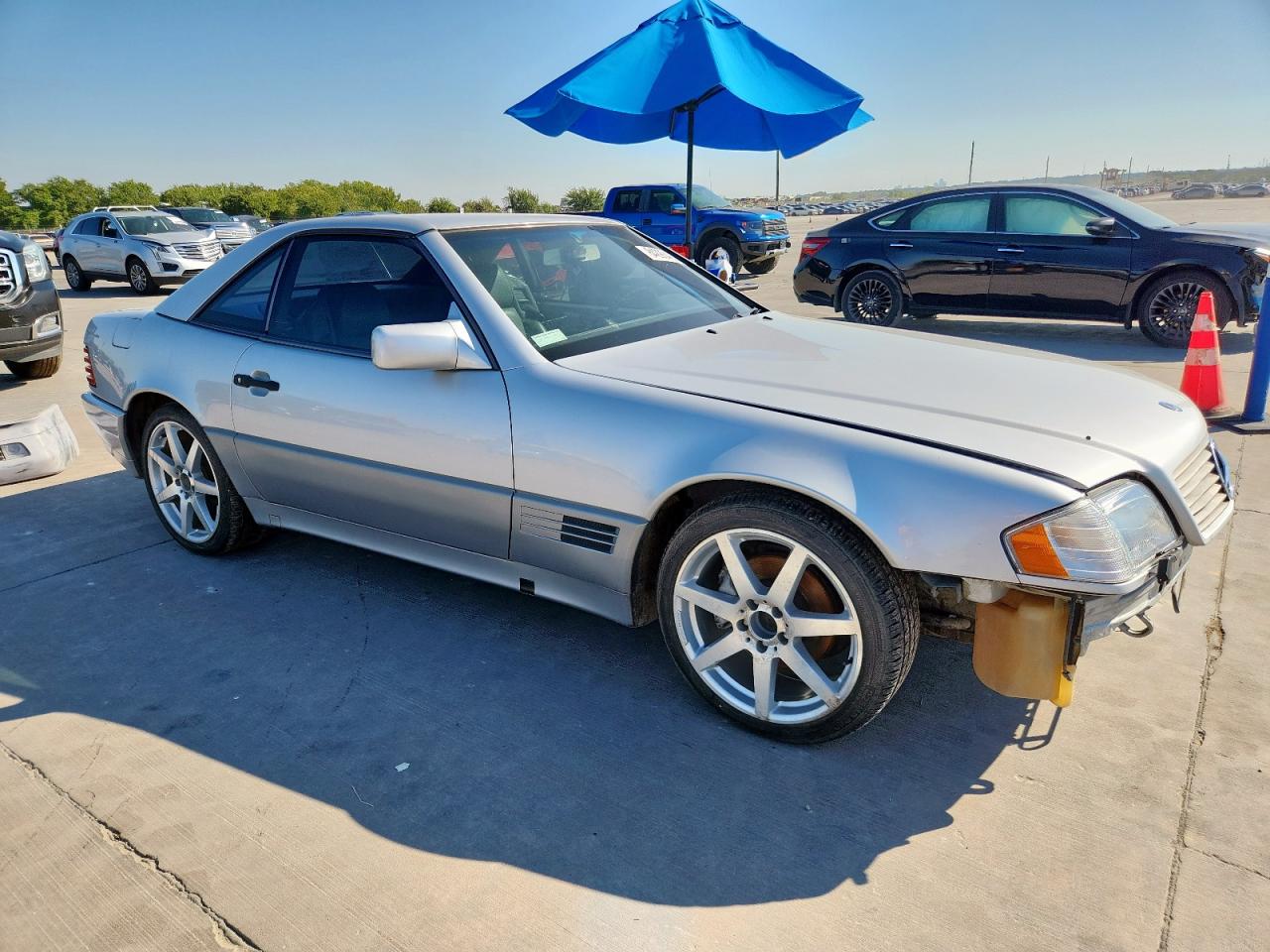 1992 Mercedes-benz 300 Sl Silver vin: WDBFA61E7NF046495