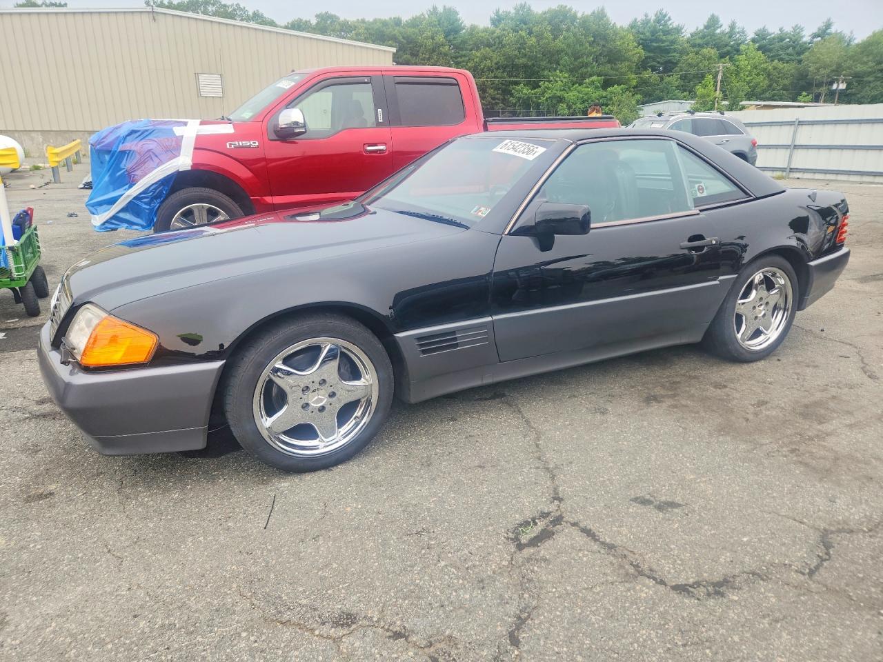 1992 Mercedes-benz 300 Sl Black vin: WDBFA61E8NF044495