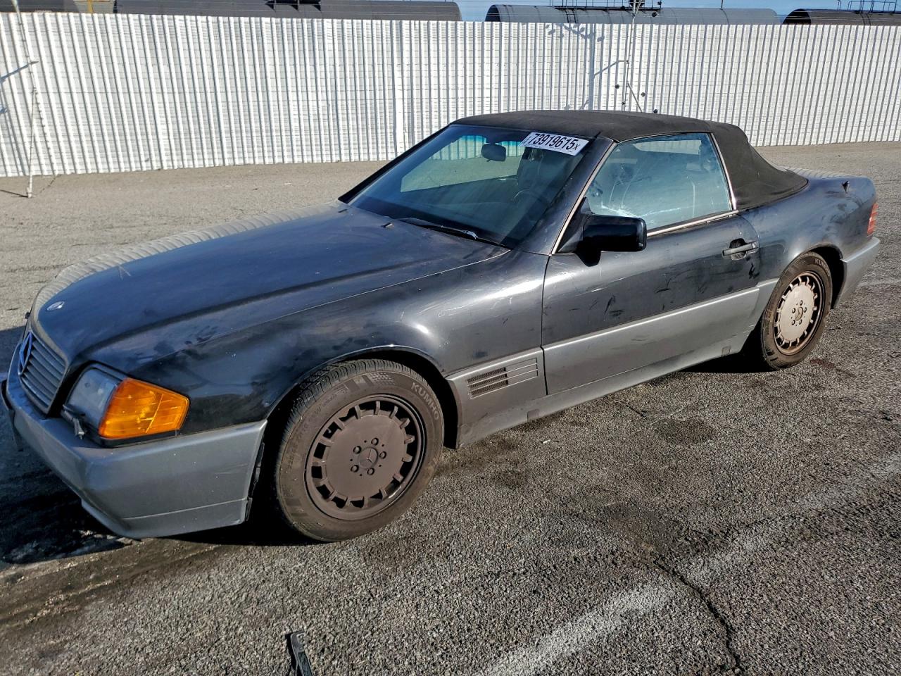1992 Mercedes-benz 300 Sl Black vin: WDBFA61E8NF056016