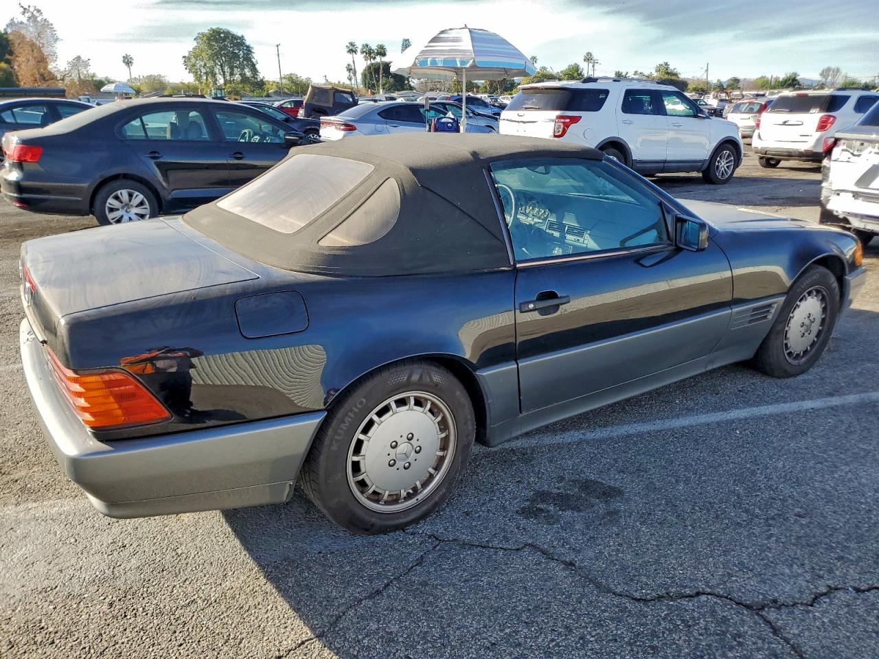 1992 Mercedes-benz 300 Sl Black vin: WDBFA61E8NF056016