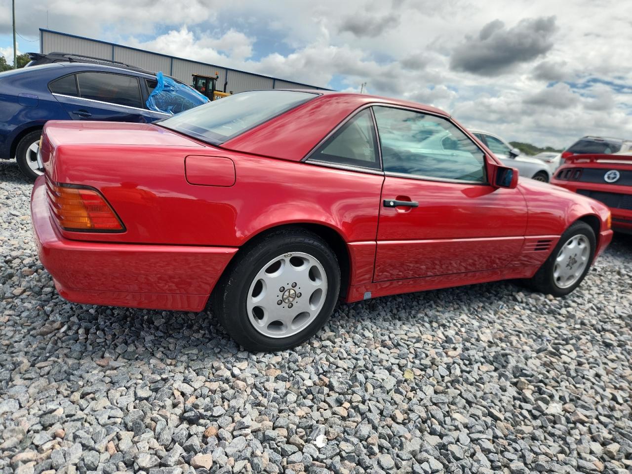 1993 Mercedes-benz 300 Sl Red vin: WDBFA61E8PF072963