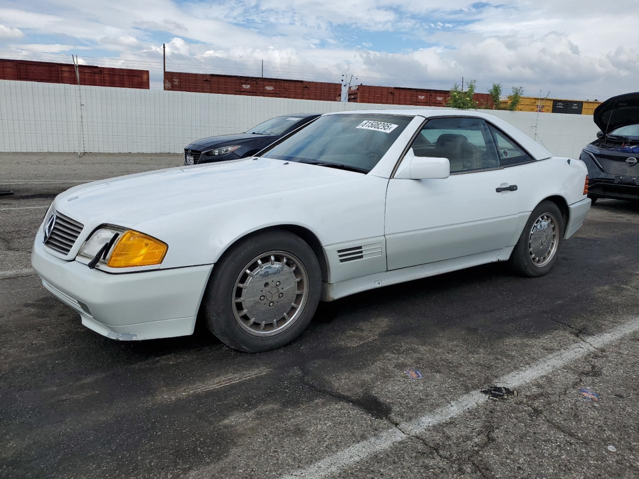 1991 Mercedes-benz 300 Sl White vin: WDBFA61EXMF025185