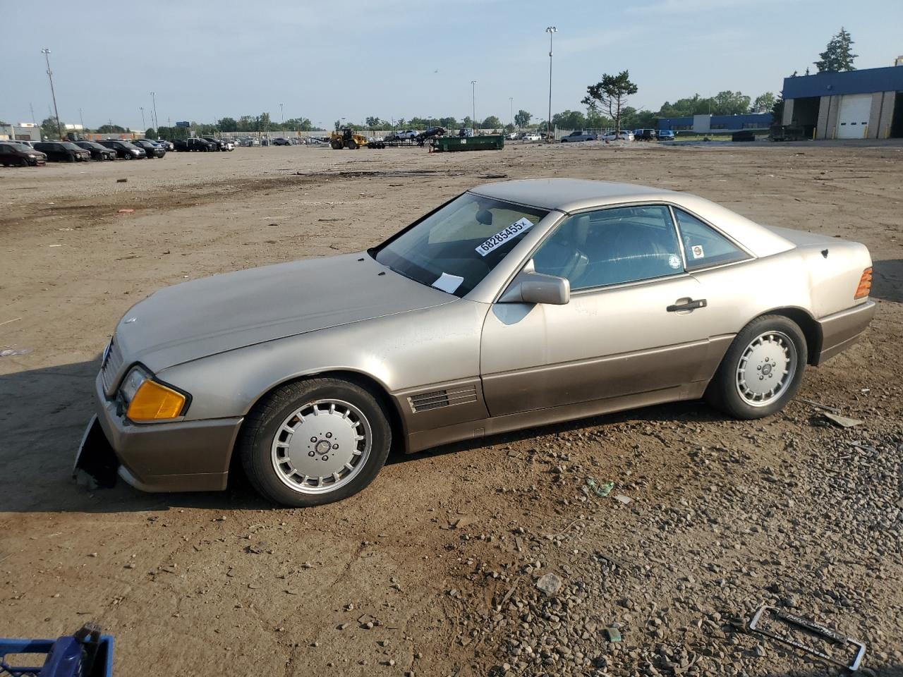 1991 Mercedes-benz 300 Sl Gold vin: WDBFA61EXMF027714