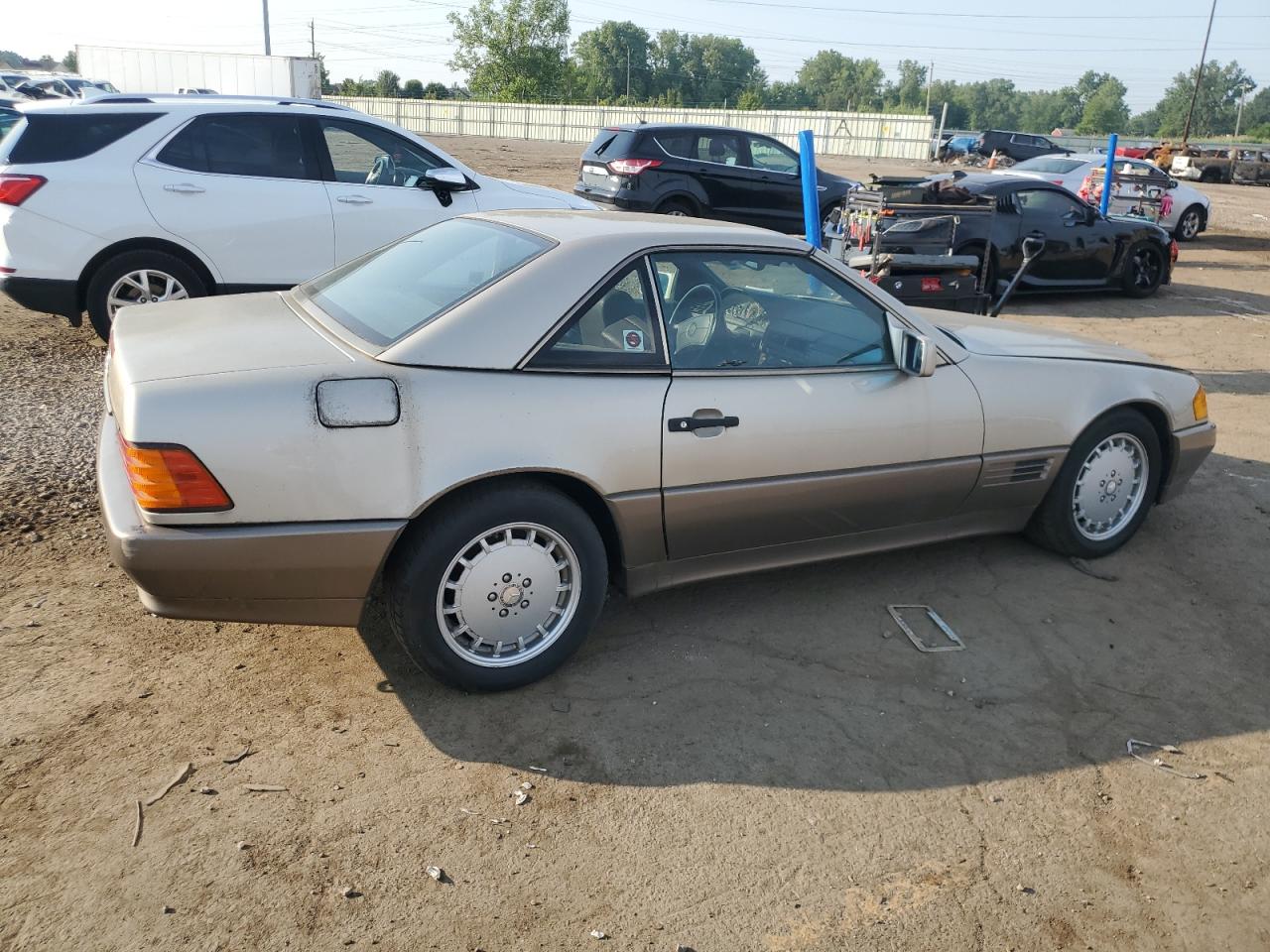 1991 Mercedes-benz 300 Sl Gold vin: WDBFA61EXMF027714