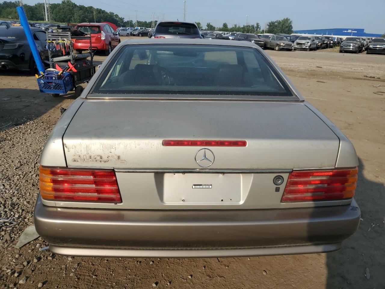 1991 Mercedes-benz 300 Sl Gold vin: WDBFA61EXMF027714