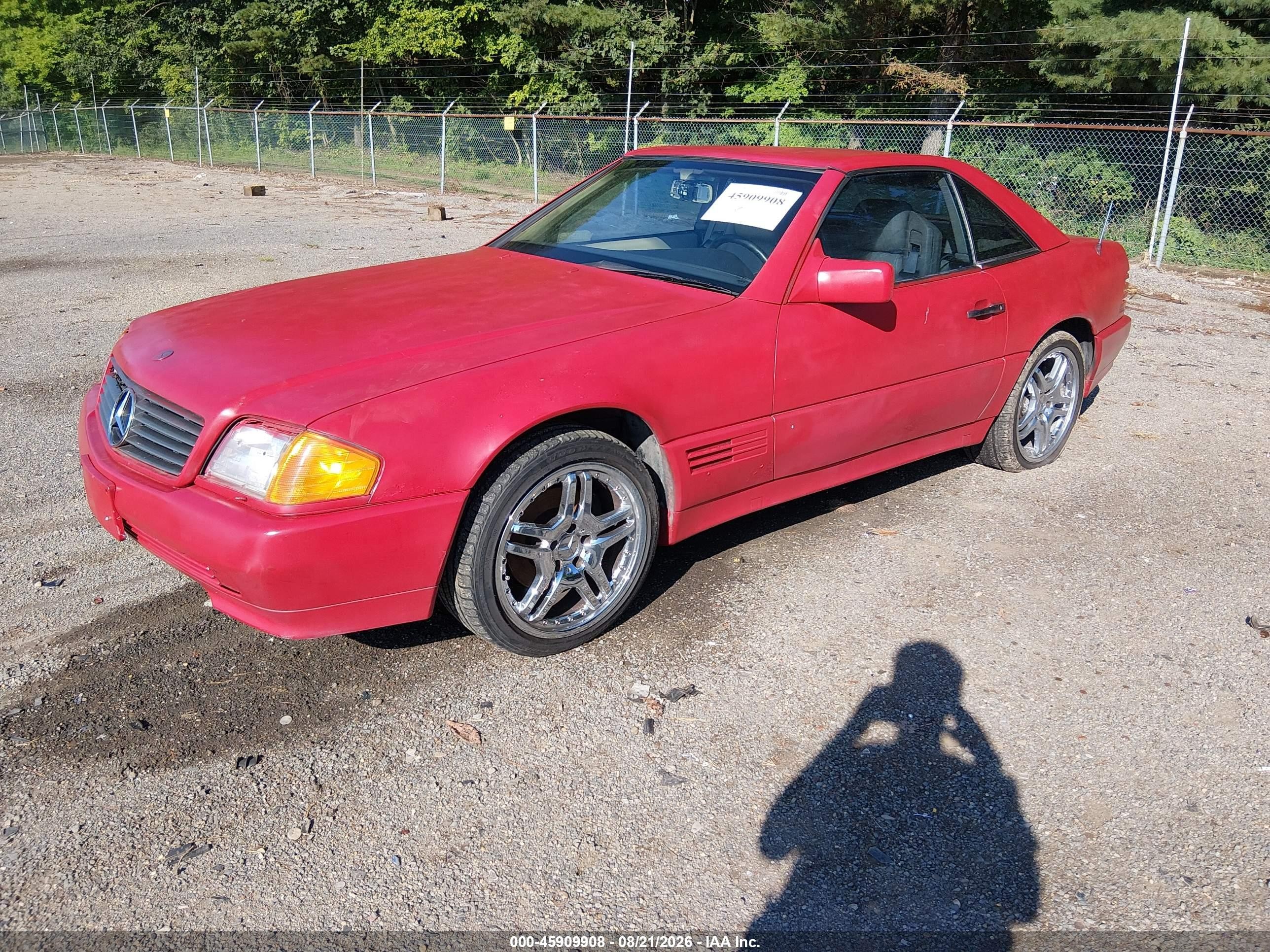 1993 Mercedes-benz 300 Sl Red vin: WDBFA61EXPF084824