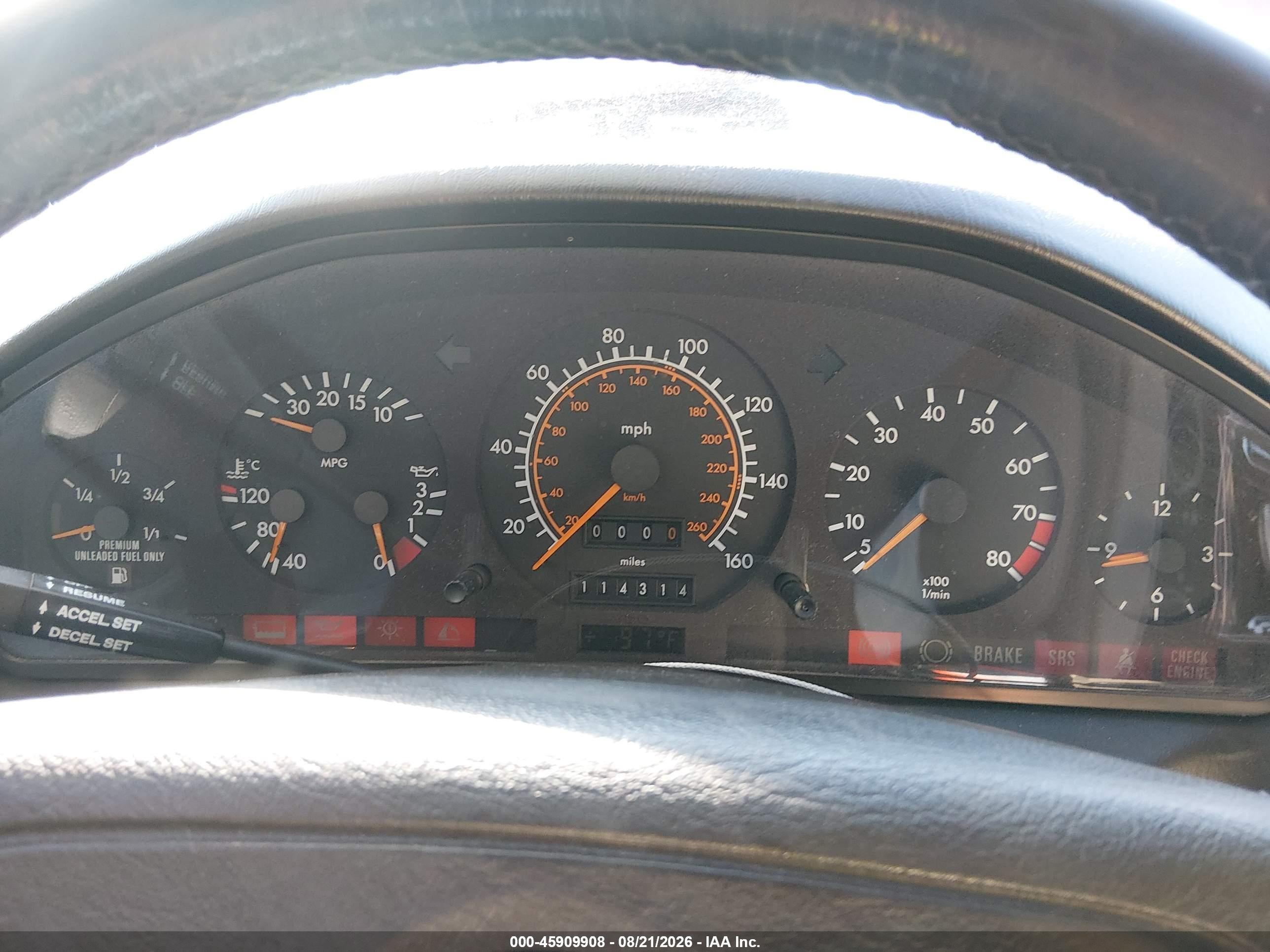 1993 Mercedes-benz 300 Sl Red vin: WDBFA61EXPF084824