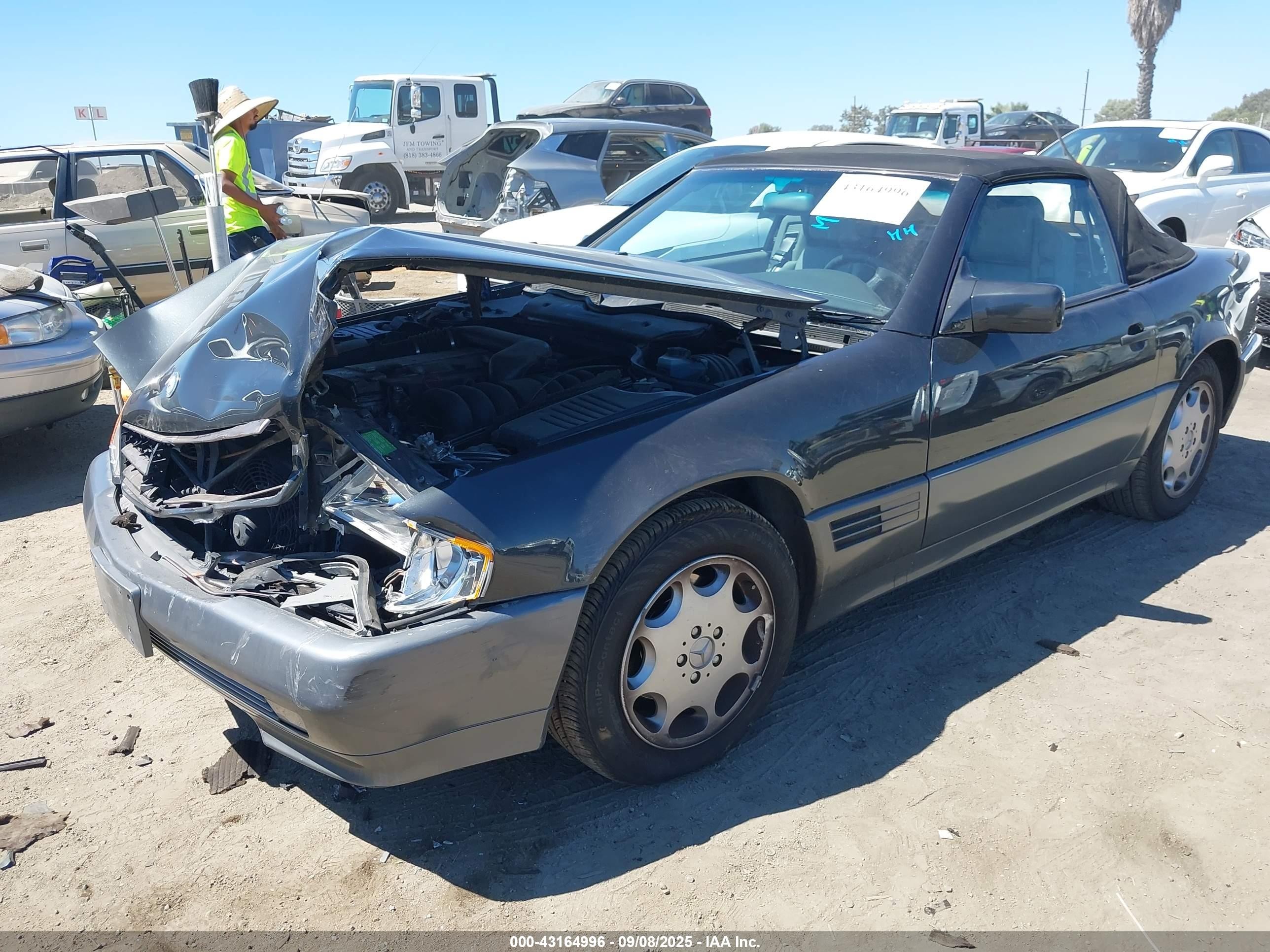 1994 Mercedes-benz Sl 320 Gray vin: WDBFA63E3RF089489