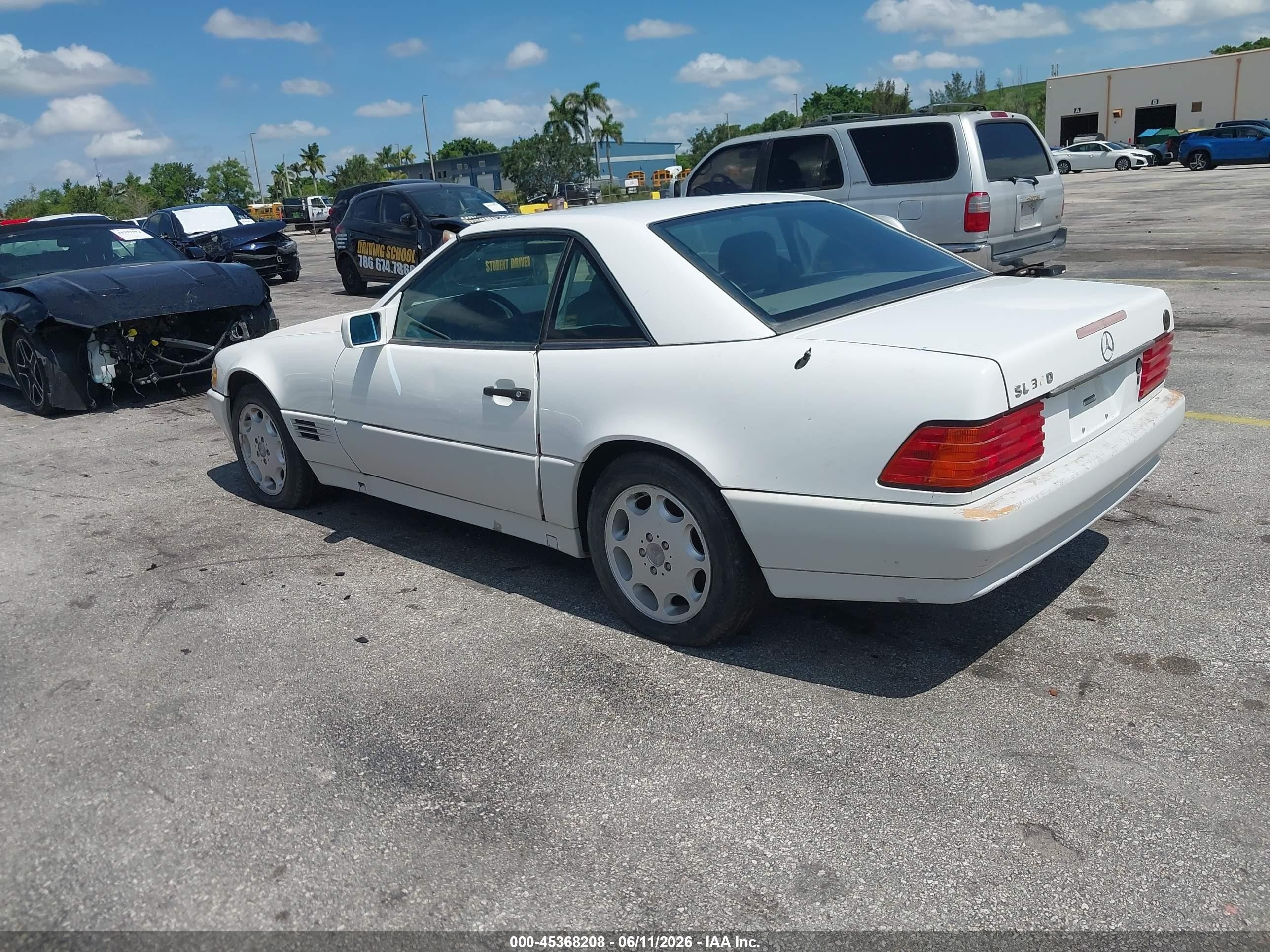 1995 Mercedes-benz Sl 320 White vin: WDBFA63E4SF113448