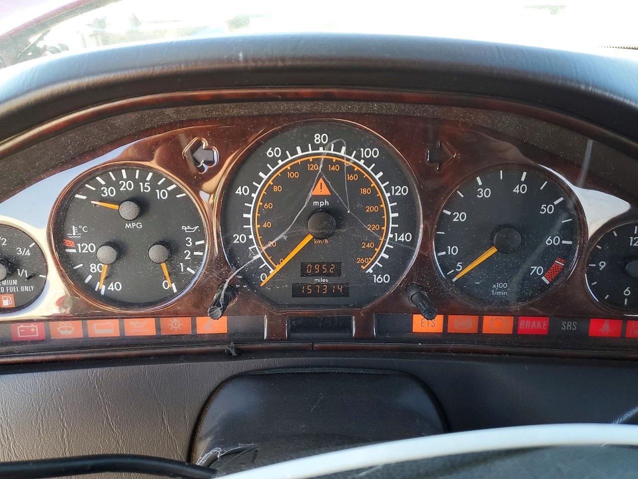 1995 Mercedes-benz Sl 320 Red vin: WDBFA63E6SF115427