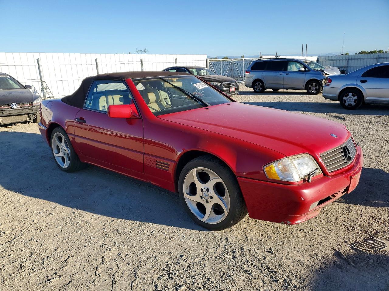1995 Mercedes-benz Sl 320 Red vin: WDBFA63E6SF115427