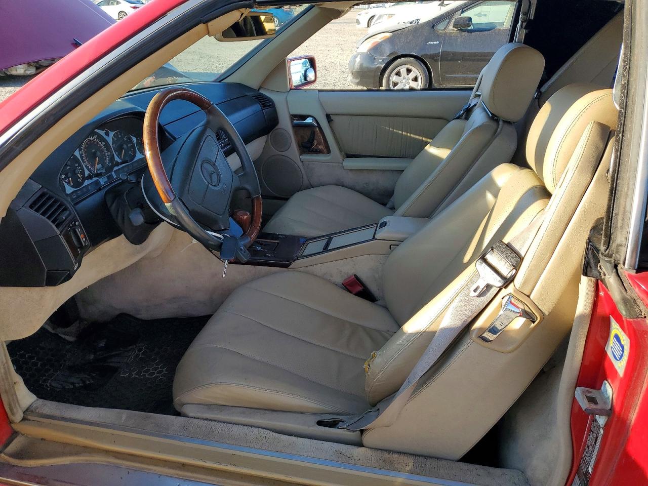 1995 Mercedes-benz Sl 320 Red vin: WDBFA63E6SF115427