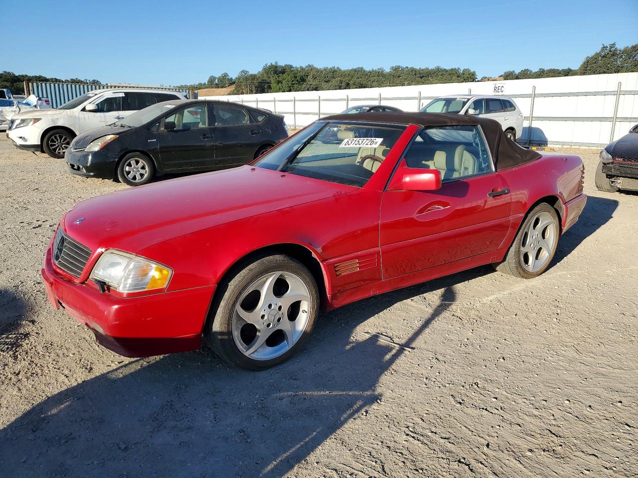 1995 Mercedes-benz Sl 320 Red vin: WDBFA63E6SF115427
