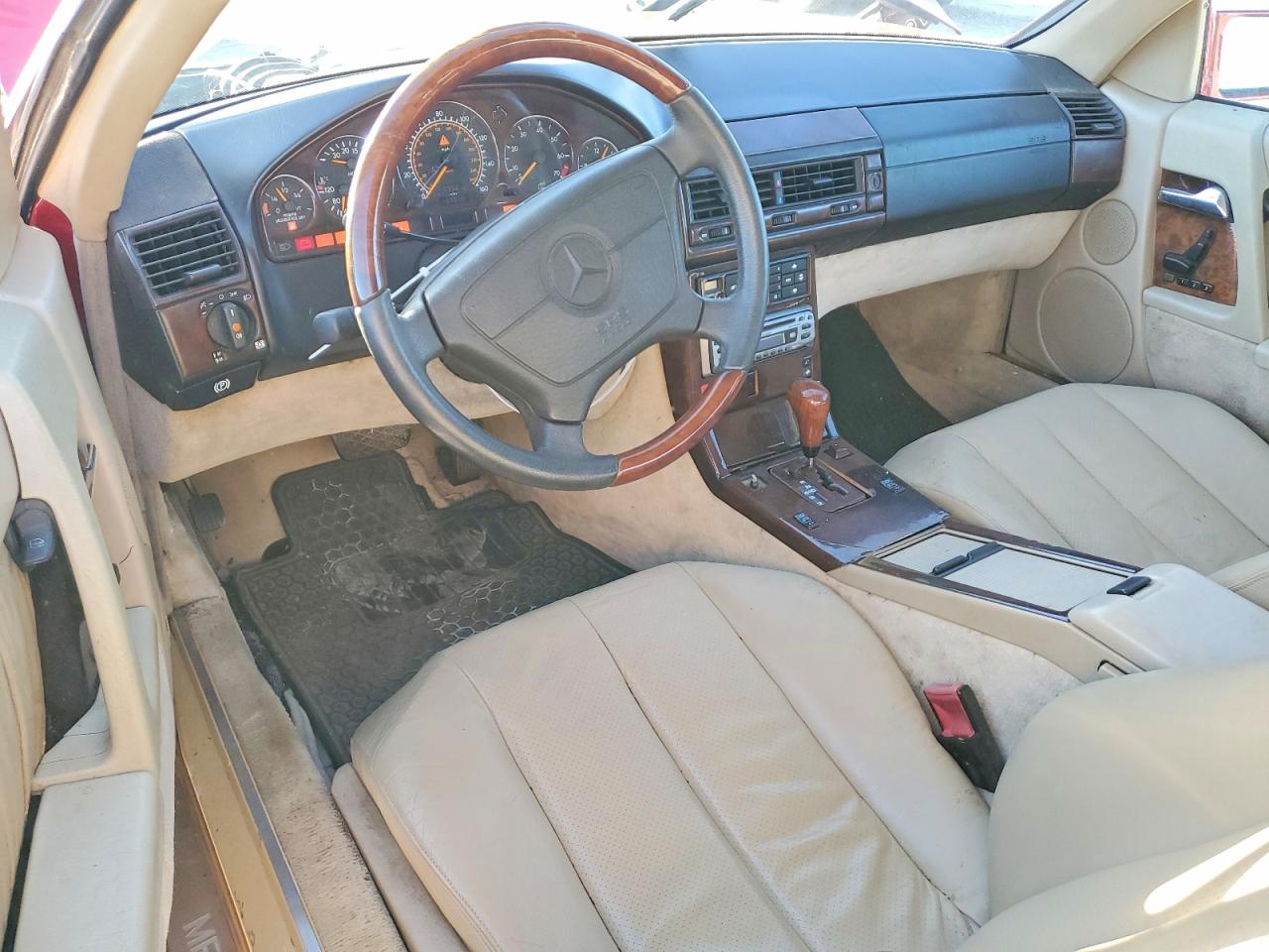 1995 Mercedes-benz Sl 320 Red vin: WDBFA63E6SF115427