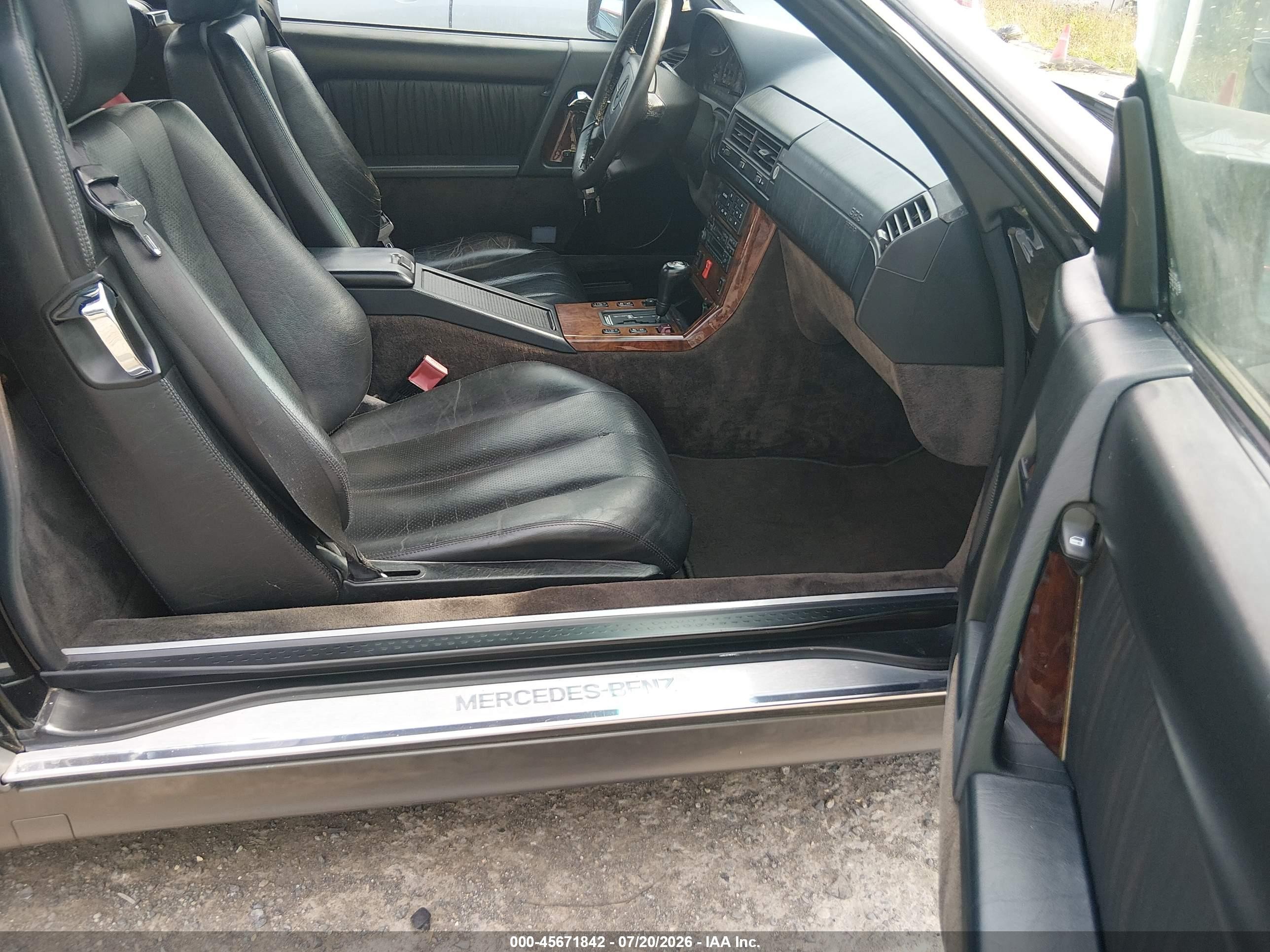 1995 Mercedes-benz Sl 320 Black vin: WDBFA63E6SF117825