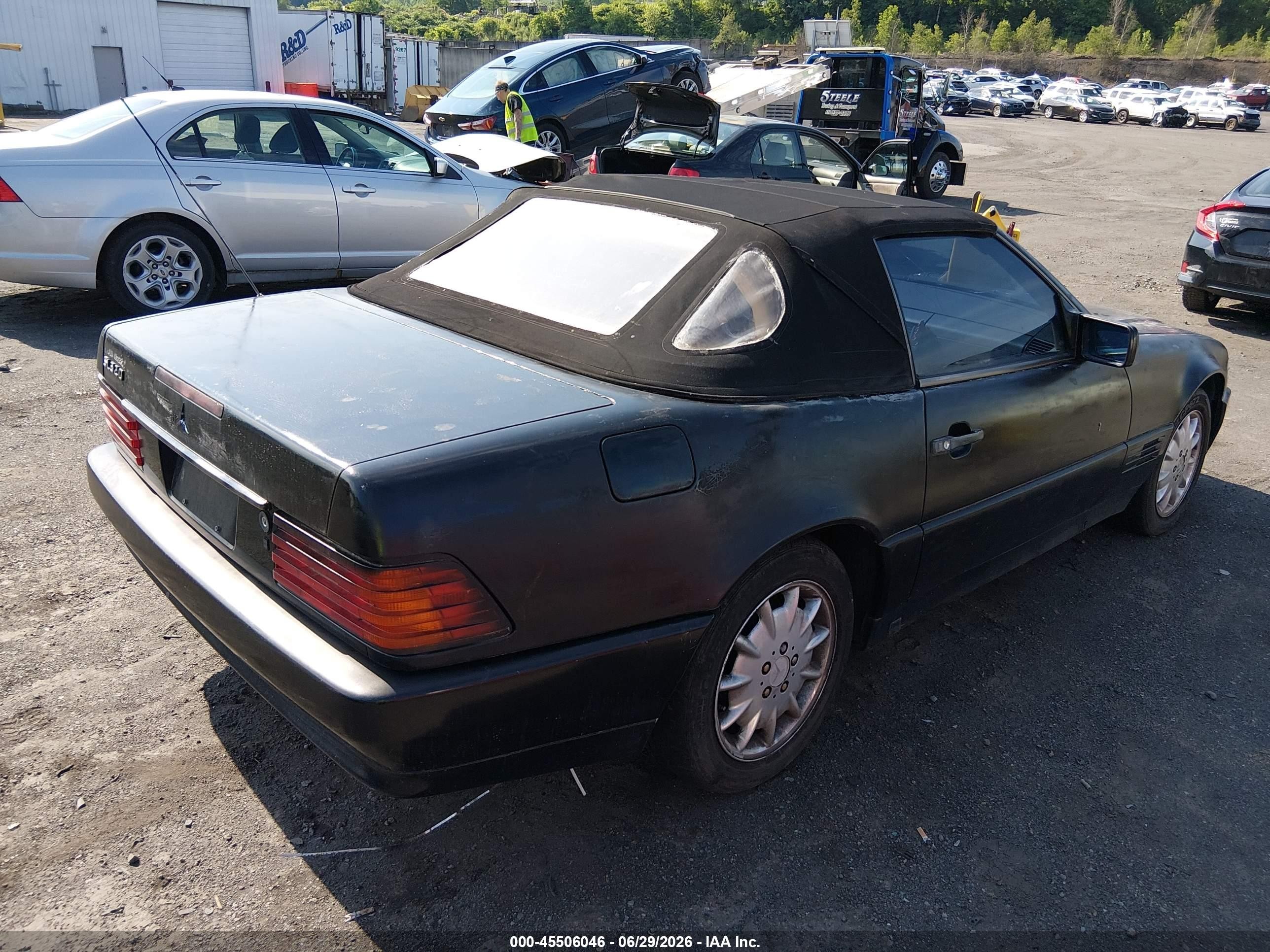 1995 Mercedes-benz Sl 320 Black vin: WDBFA63E8SF109399