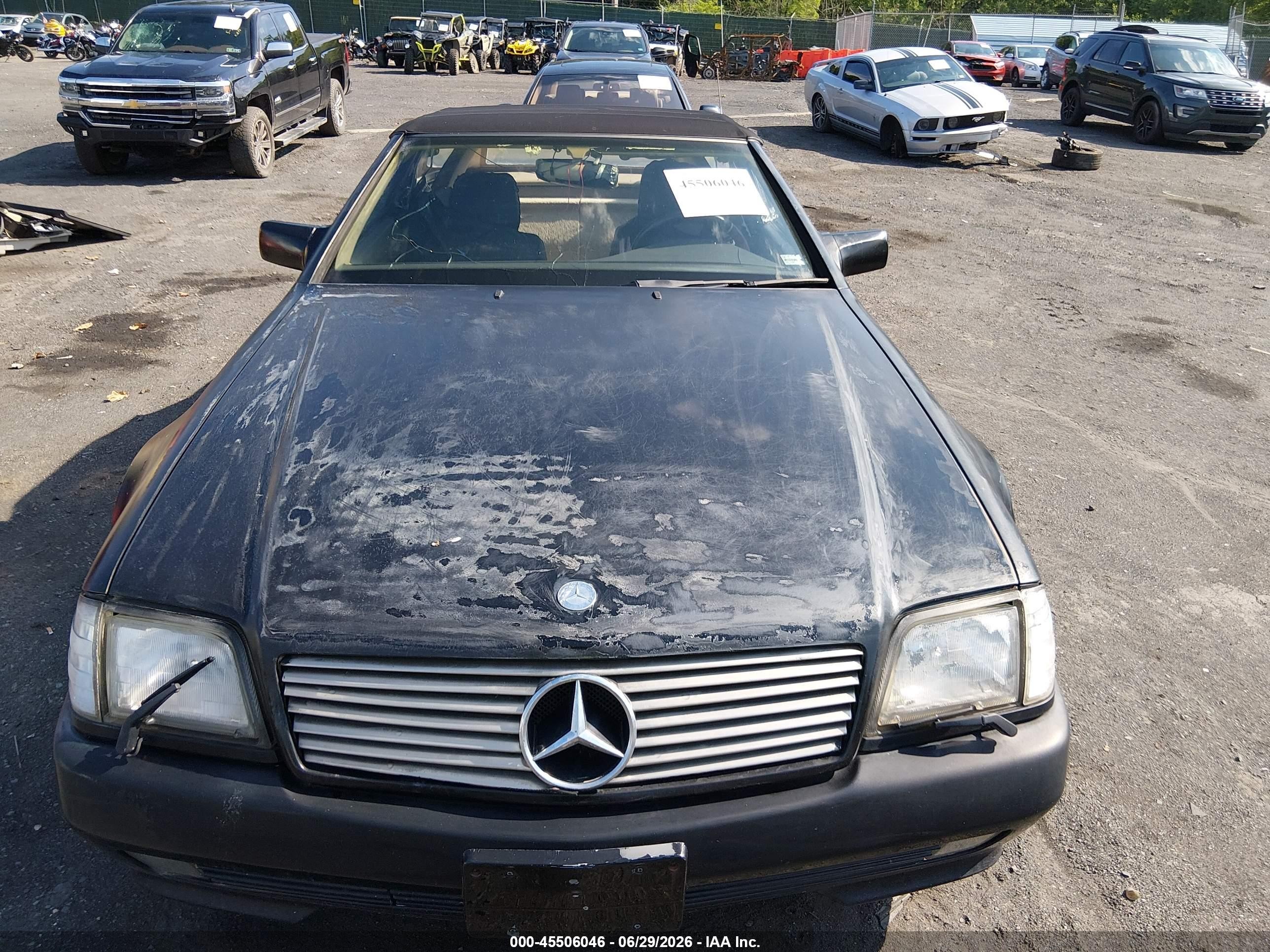 1995 Mercedes-benz Sl 320 Black vin: WDBFA63E8SF109399