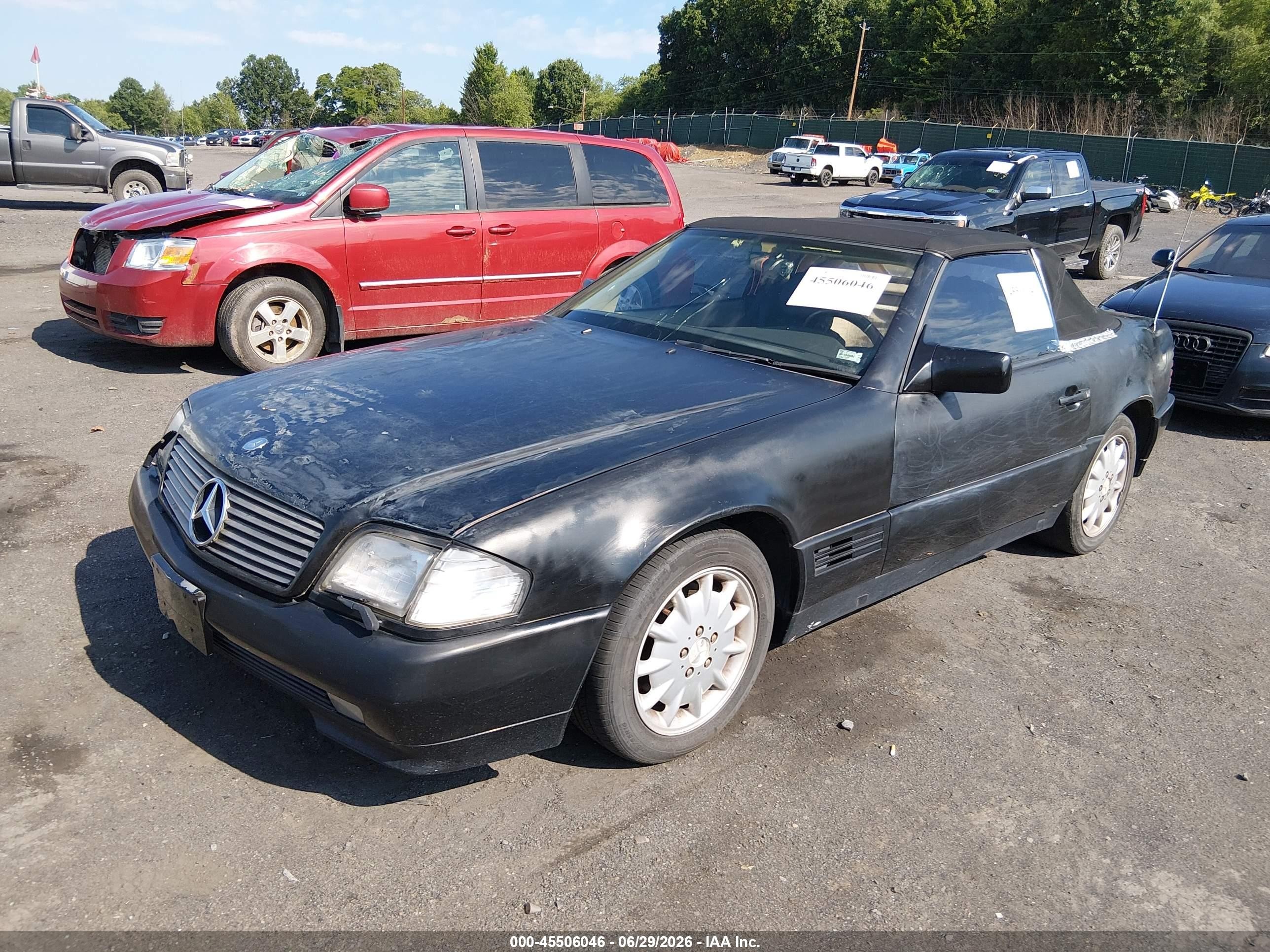 1995 Mercedes-benz Sl 320 Black vin: WDBFA63E8SF109399