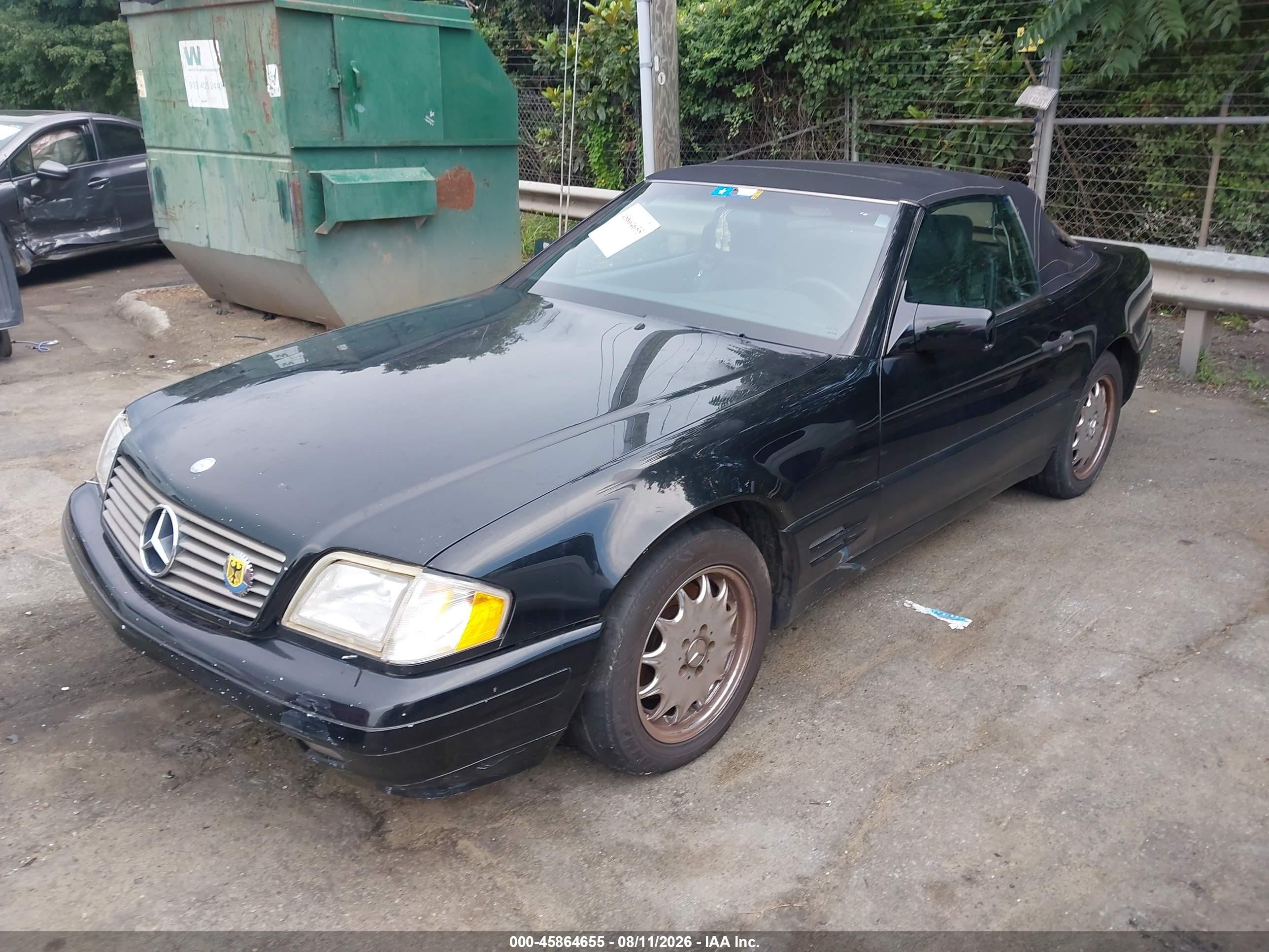 1996 Mercedes-benz Sl 320 Black vin: WDBFA63F1TF133764