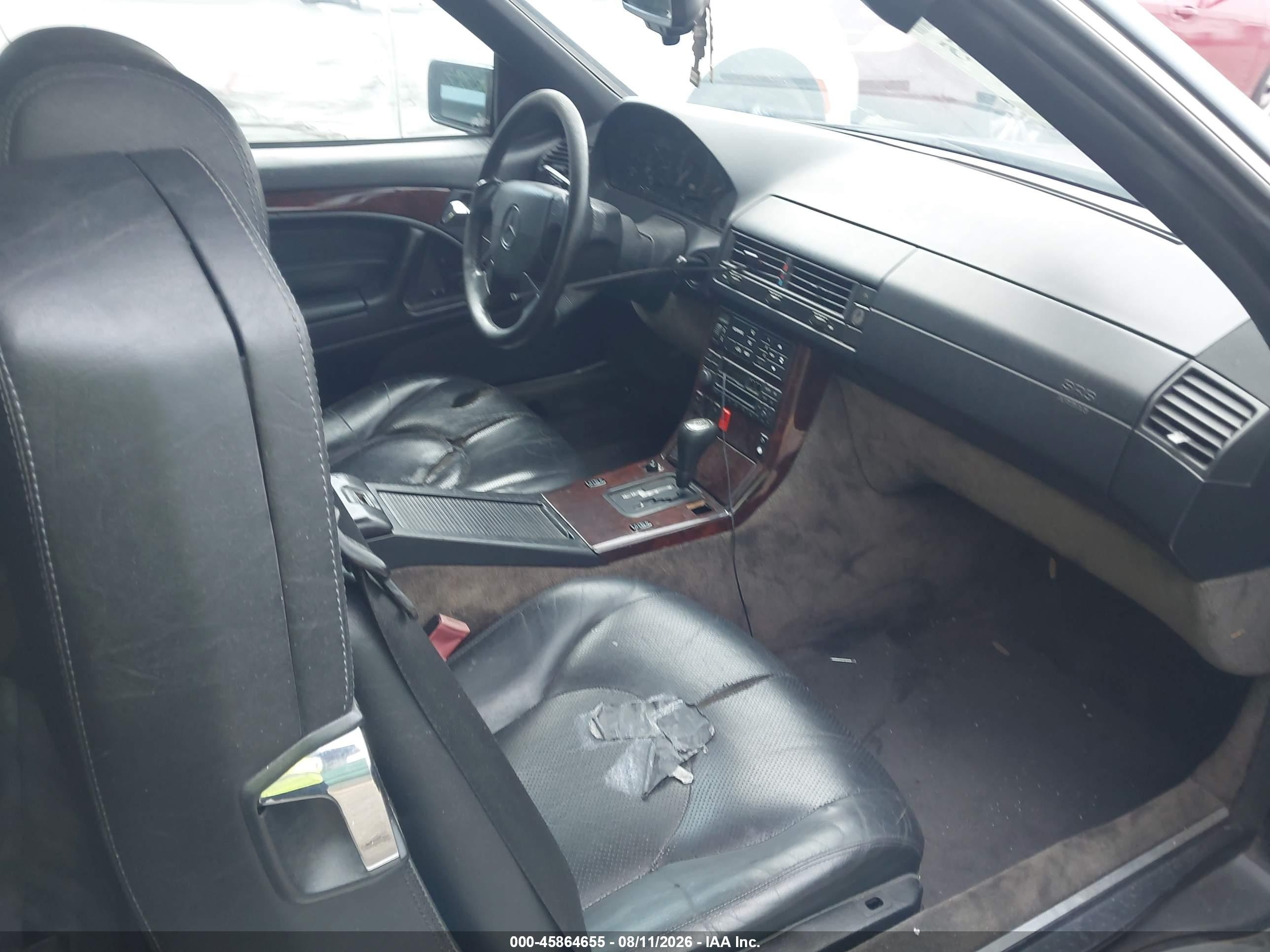 1996 Mercedes-benz Sl 320 Black vin: WDBFA63F1TF133764