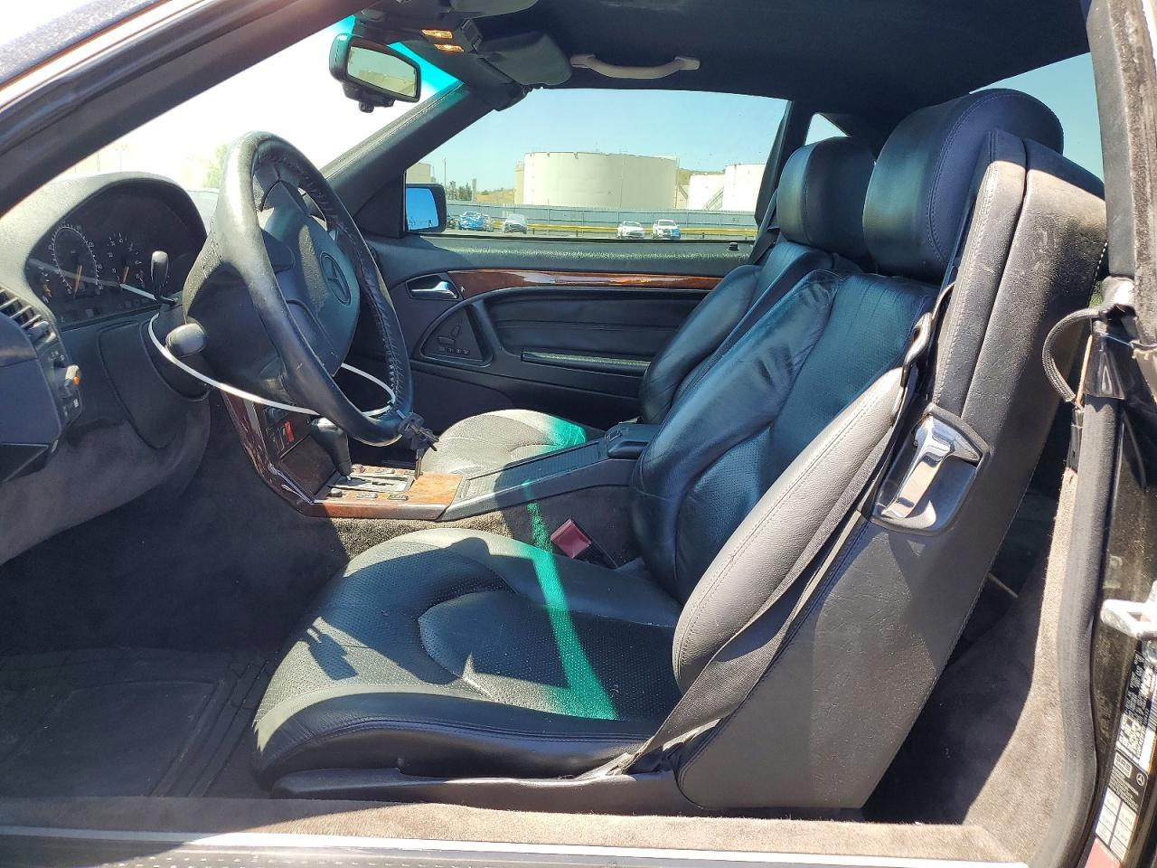 1996 Mercedes-benz Sl Black vin: WDBFA63F8TF128433