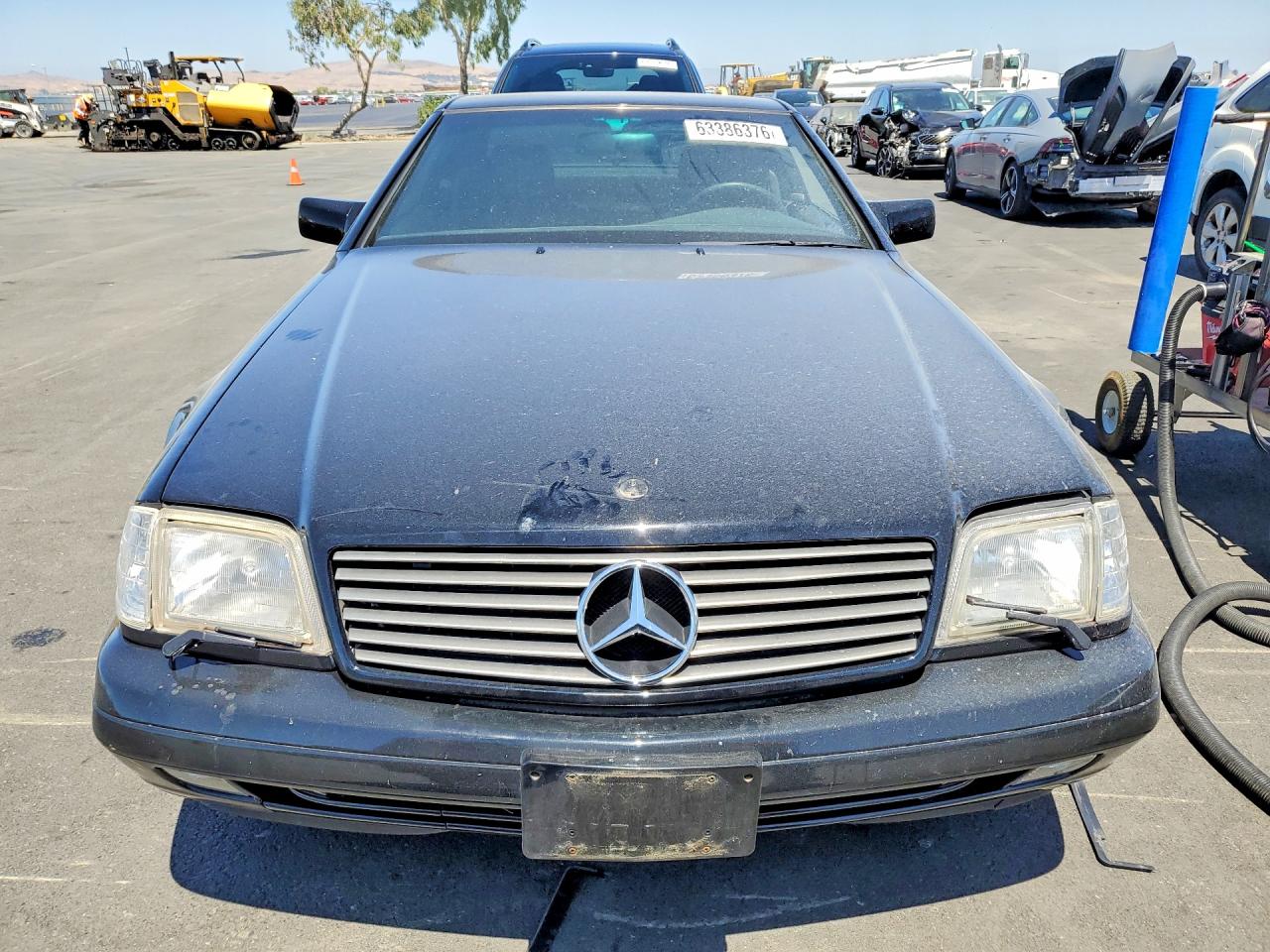 1996 Mercedes-benz Sl Black vin: WDBFA63F8TF128433