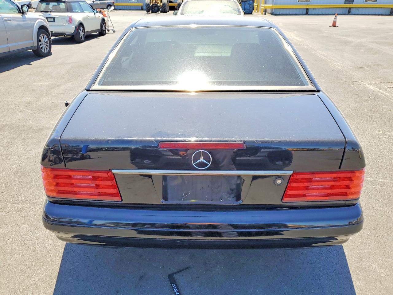1996 Mercedes-benz Sl Black vin: WDBFA63F8TF128433