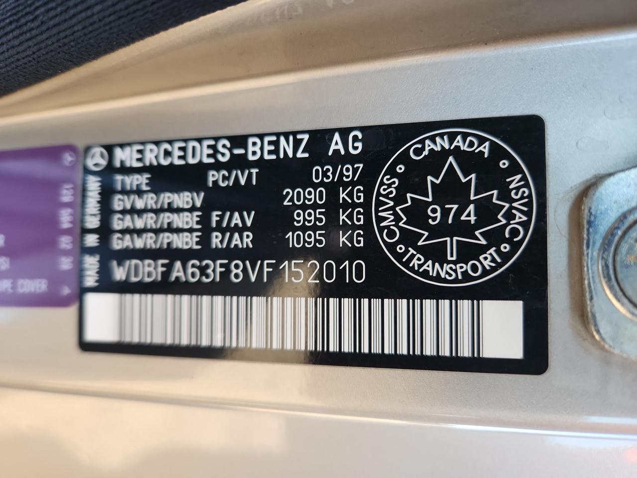 1997 Mercedes-benz Sl 320 Silver vin: WDBFA63F8VF152010