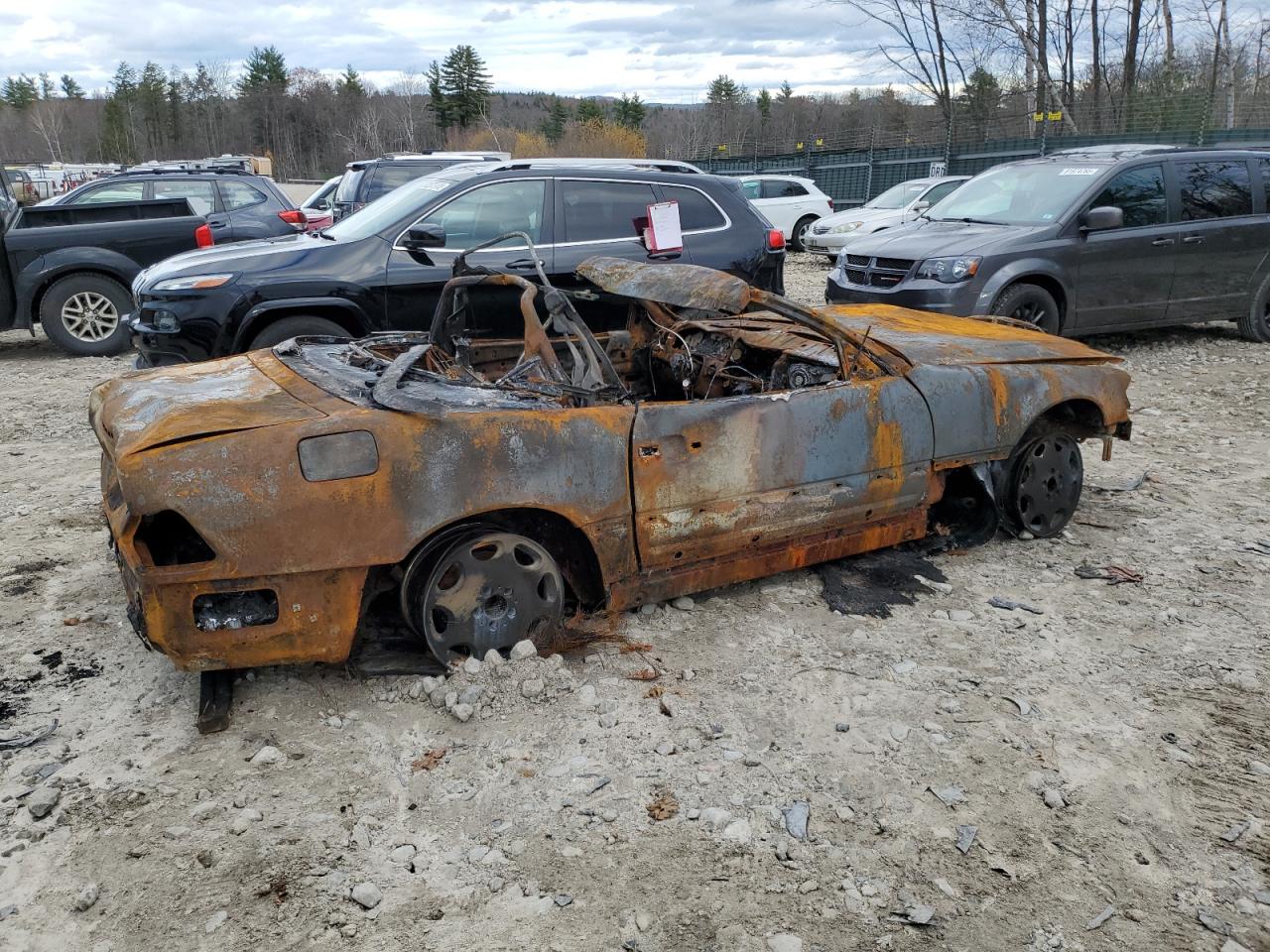 1990 Mercedes-benz 500 Sl Burn vin: WDBFA66E0LF005731