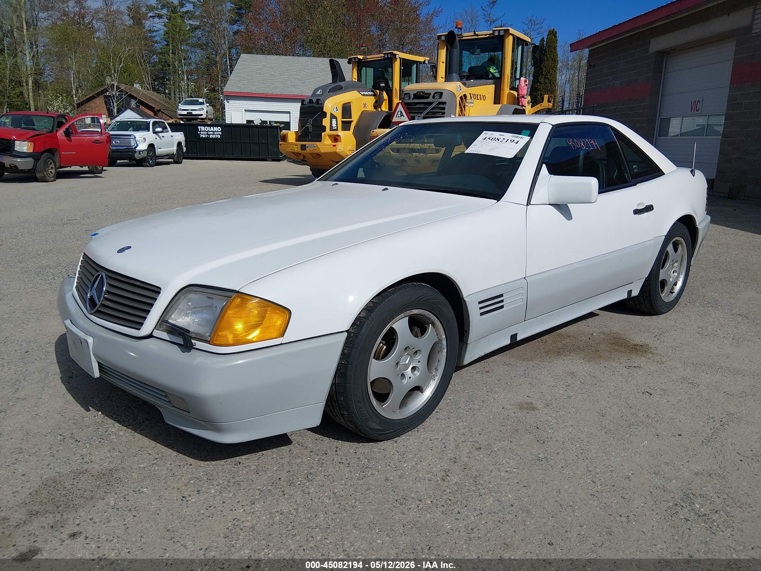 1991 Mercedes-benz 500 Sl White vin: WDBFA66E1MF023981
