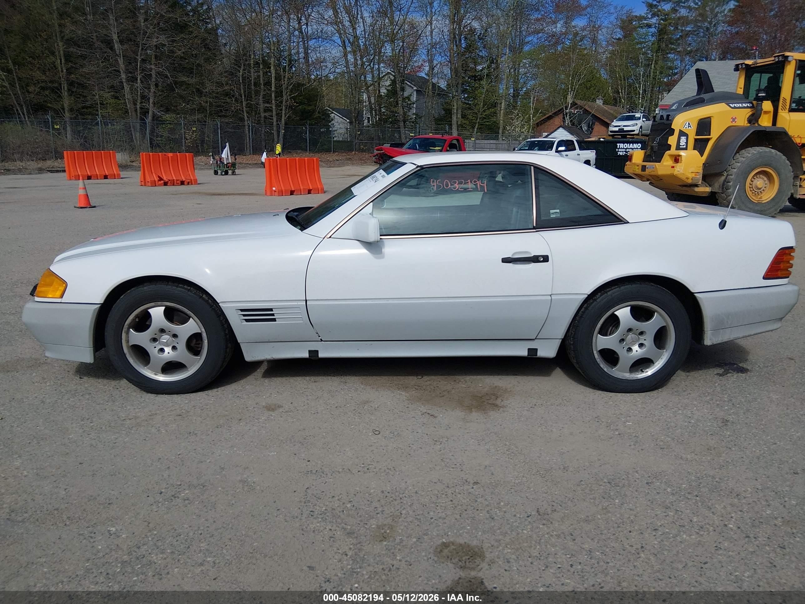 1991 Mercedes-benz 500 Sl White vin: WDBFA66E1MF023981