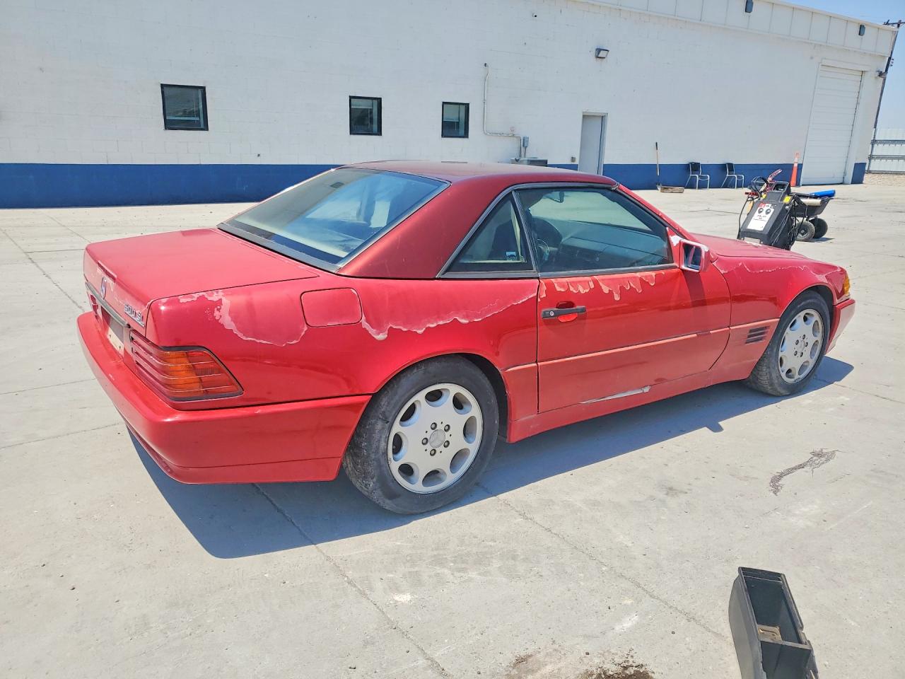1991 Mercedes-benz 500 Sl Red vin: WDBFA66E1MF030039
